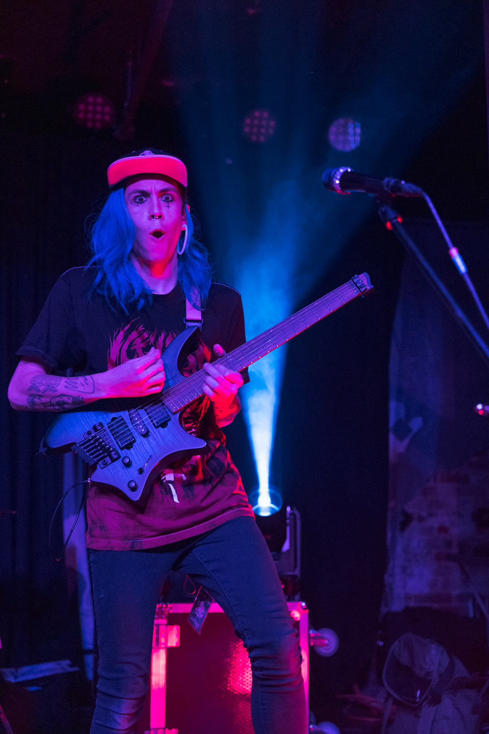 Noah Sauls, guitarist for Denver, Colorado pop-punk band Suitable Miss, performs at The Coast during the band's Fall Tour 2022, Oct. 23.
