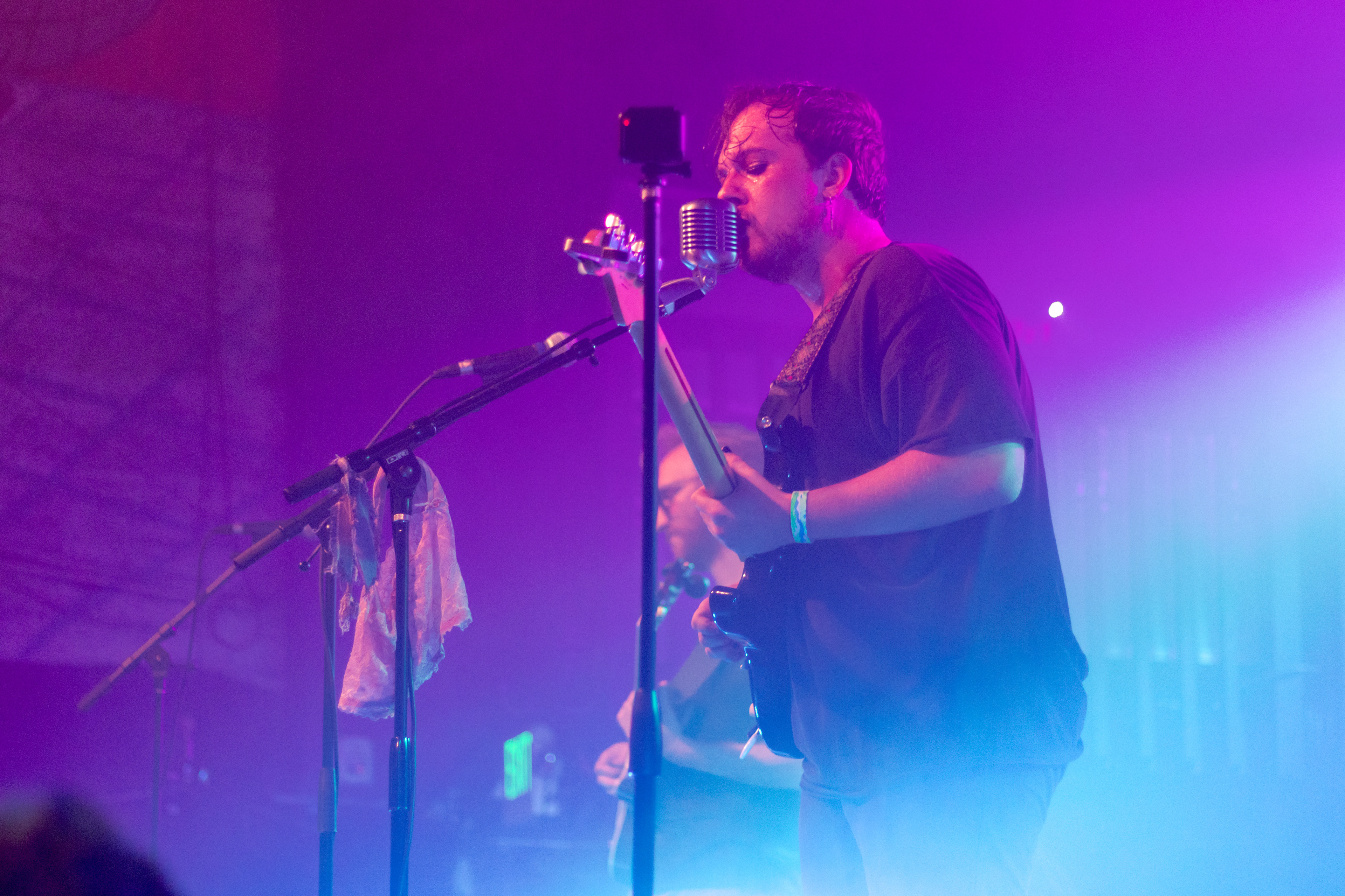 Caleb McFadden, singer and guitarist for Chess at Breakfast, performs during the Farewell World Tour concert at the Aggie Theatre July 2.