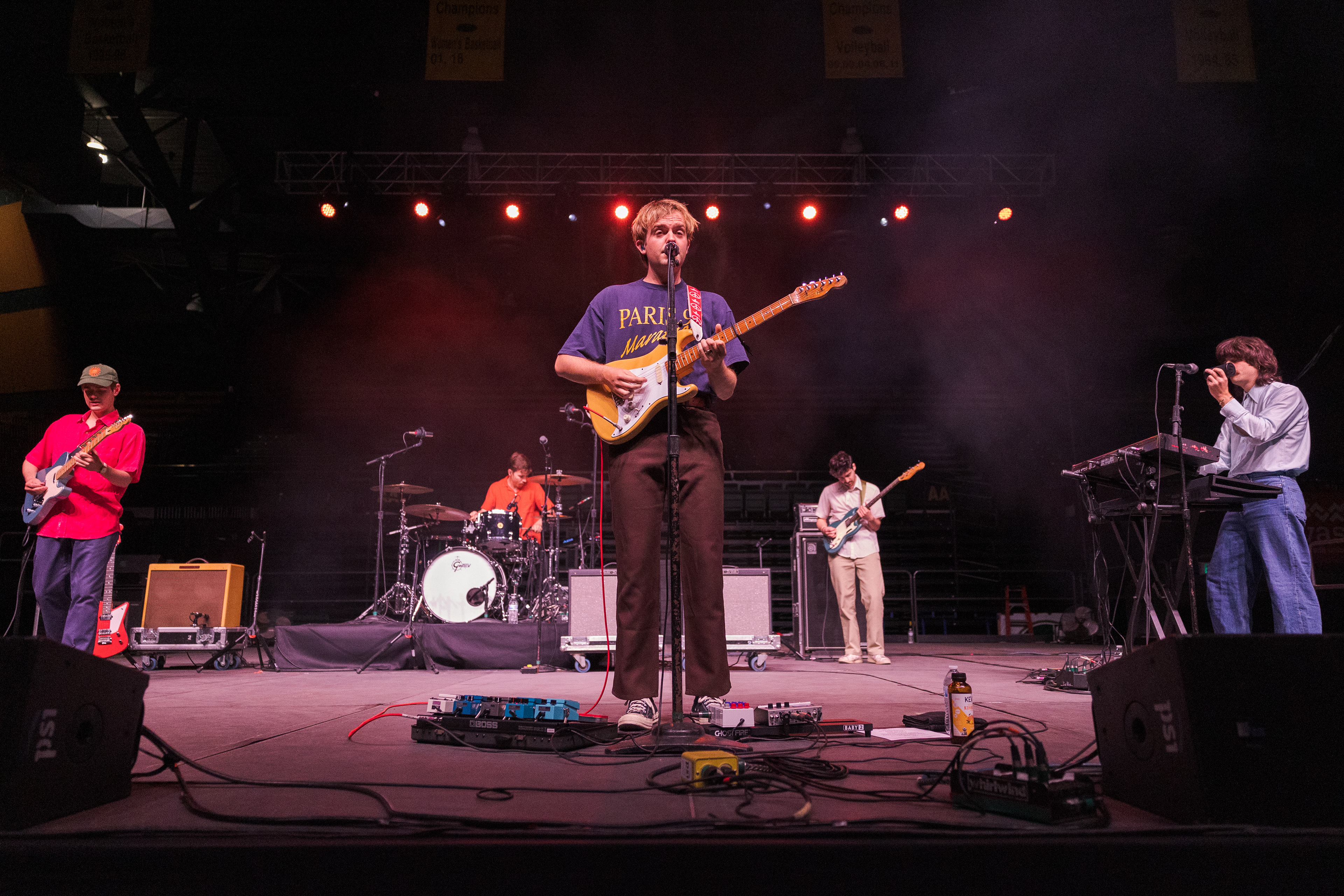 Austin-based indie-pop band Dayglow performs "Then It All Goes Away" during RamFest at Moby Arena April 27.