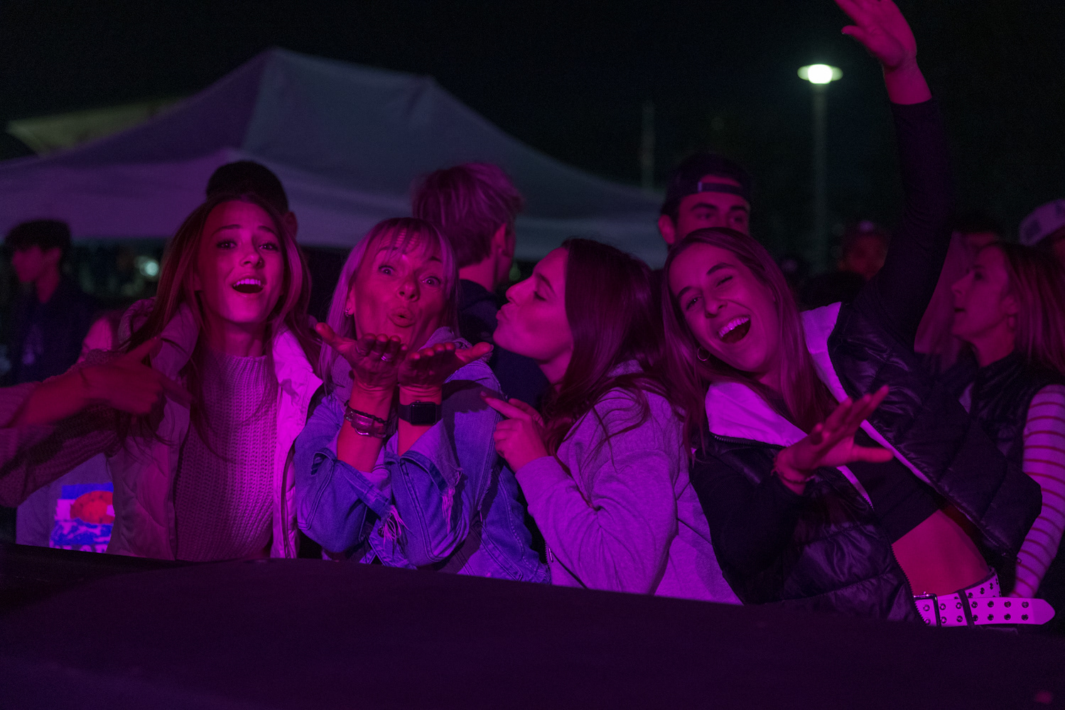 Colorado State University community members dance during Friday Night Lights Oct. 14, 2022.
