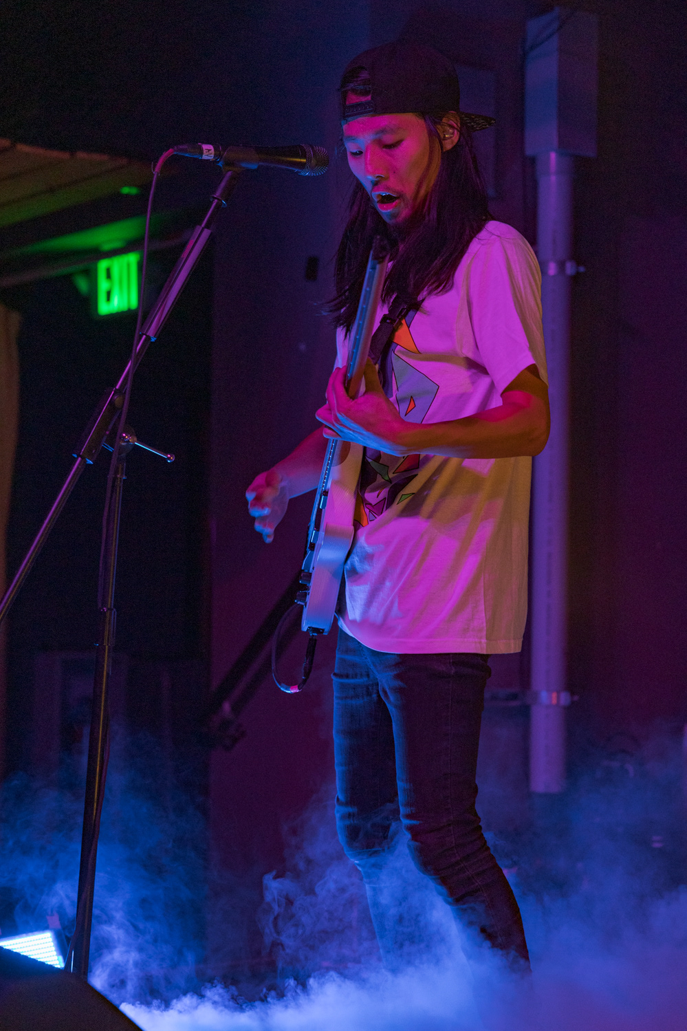 Andrew Elofson, guitarist for Denver, Colorado pop-punk band Suitable Miss, performs at The Coast during the band's Fall Tour 2022, Oct. 23.