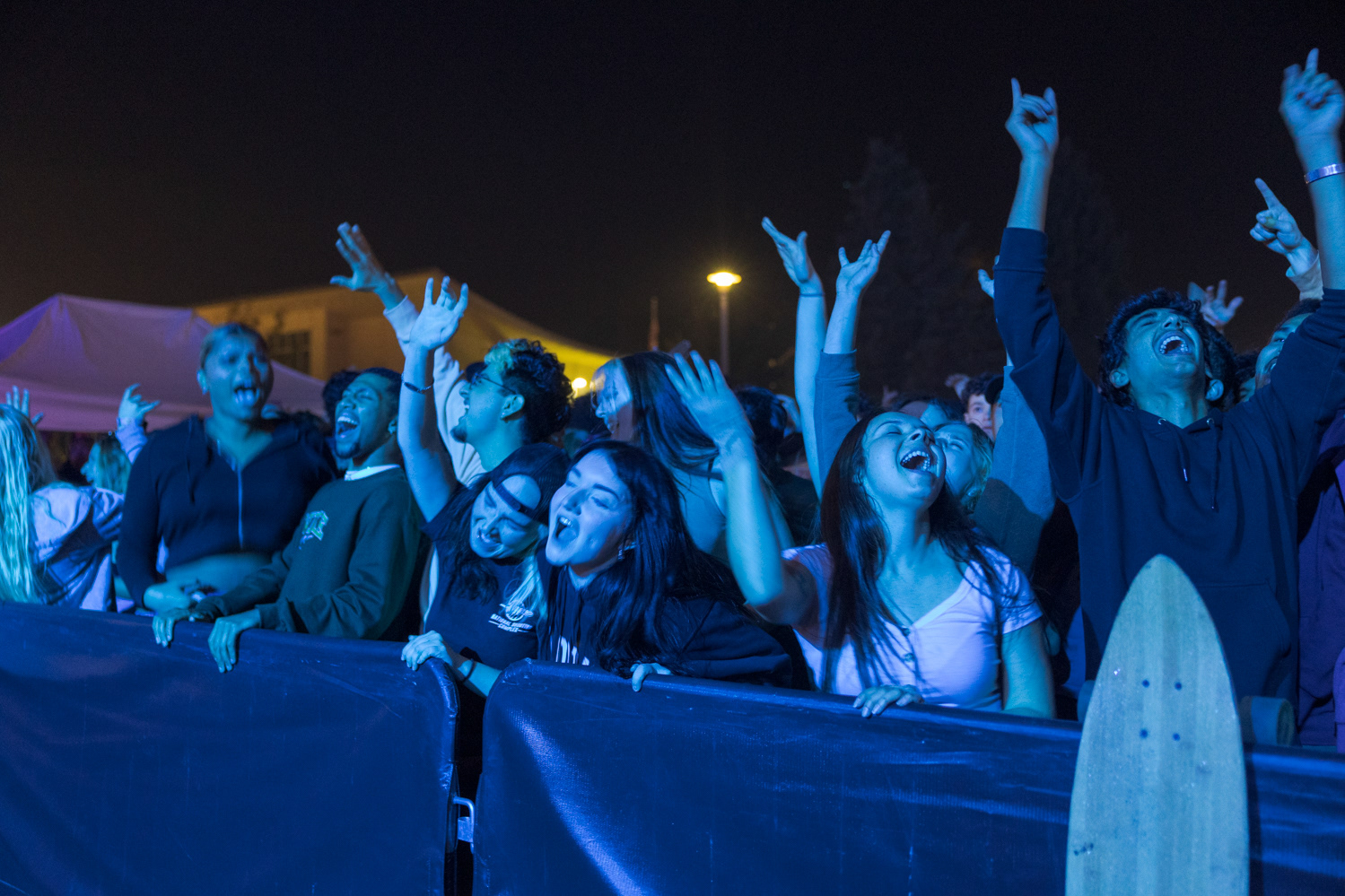 Colorado State University community members dance during Friday Night Lights Oct. 14, 2022.