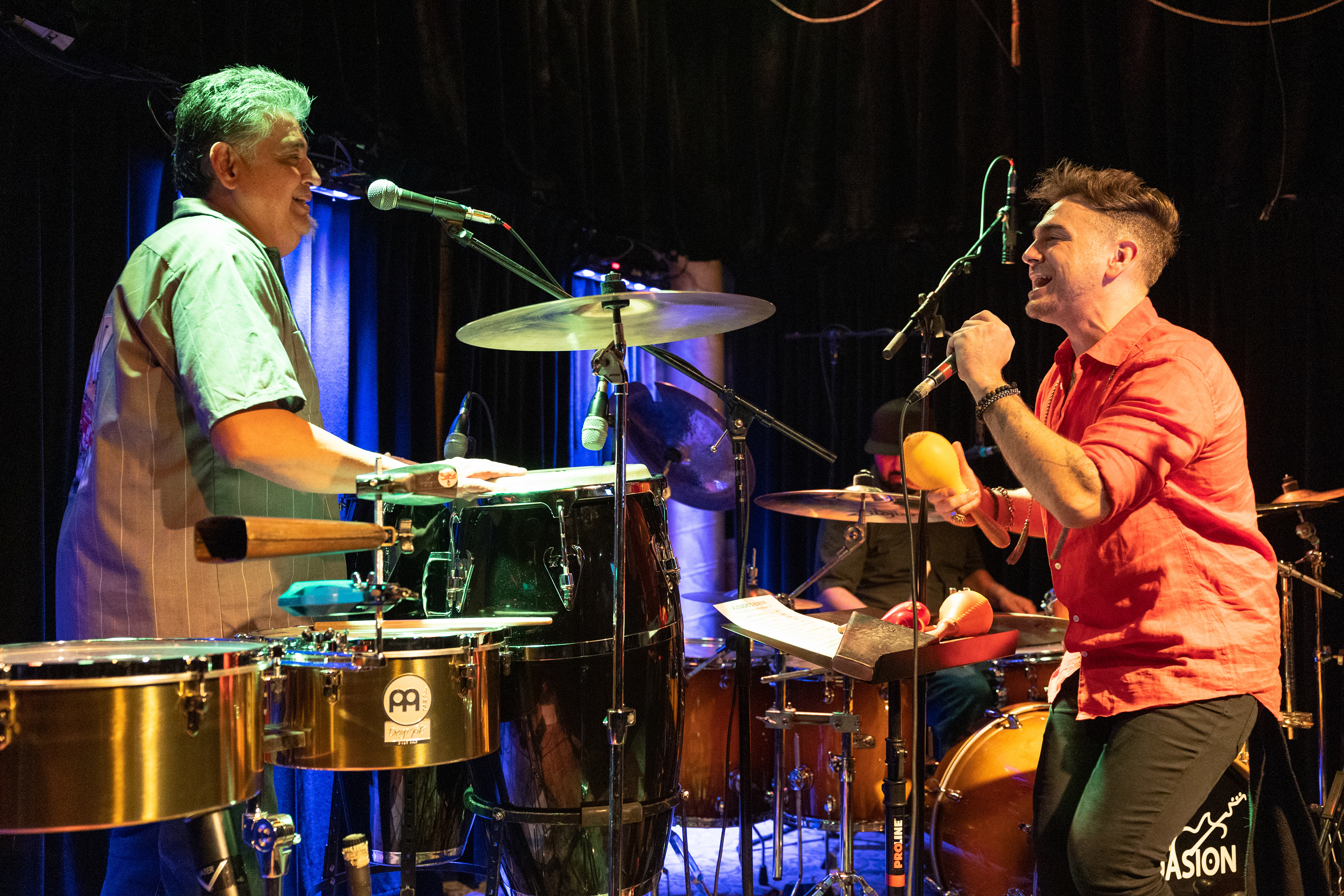 Frank Jimenez, Victor Jimenez and Juan Pablo Casillas of Fort Collins-based band Persuasion perform "Sábanas Frías" at Avogadro's Number Feb. 11.