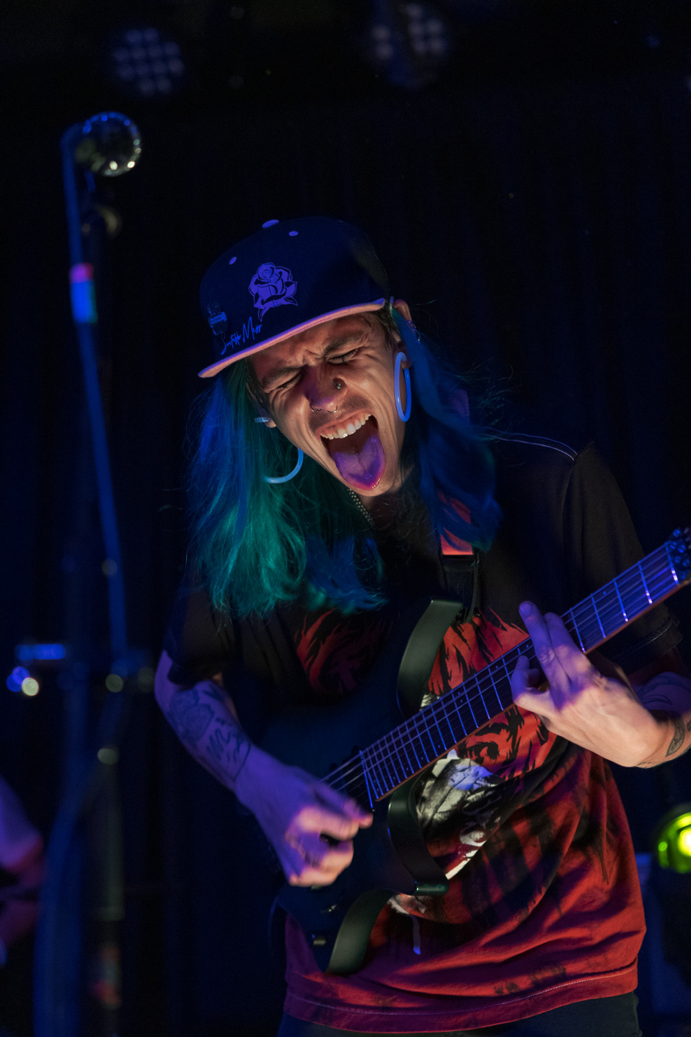 Noah Sauls, guitarist for Denver, Colorado pop-punk band Suitable Miss, performs at The Coast during the band's Fall Tour 2022, Oct. 23.