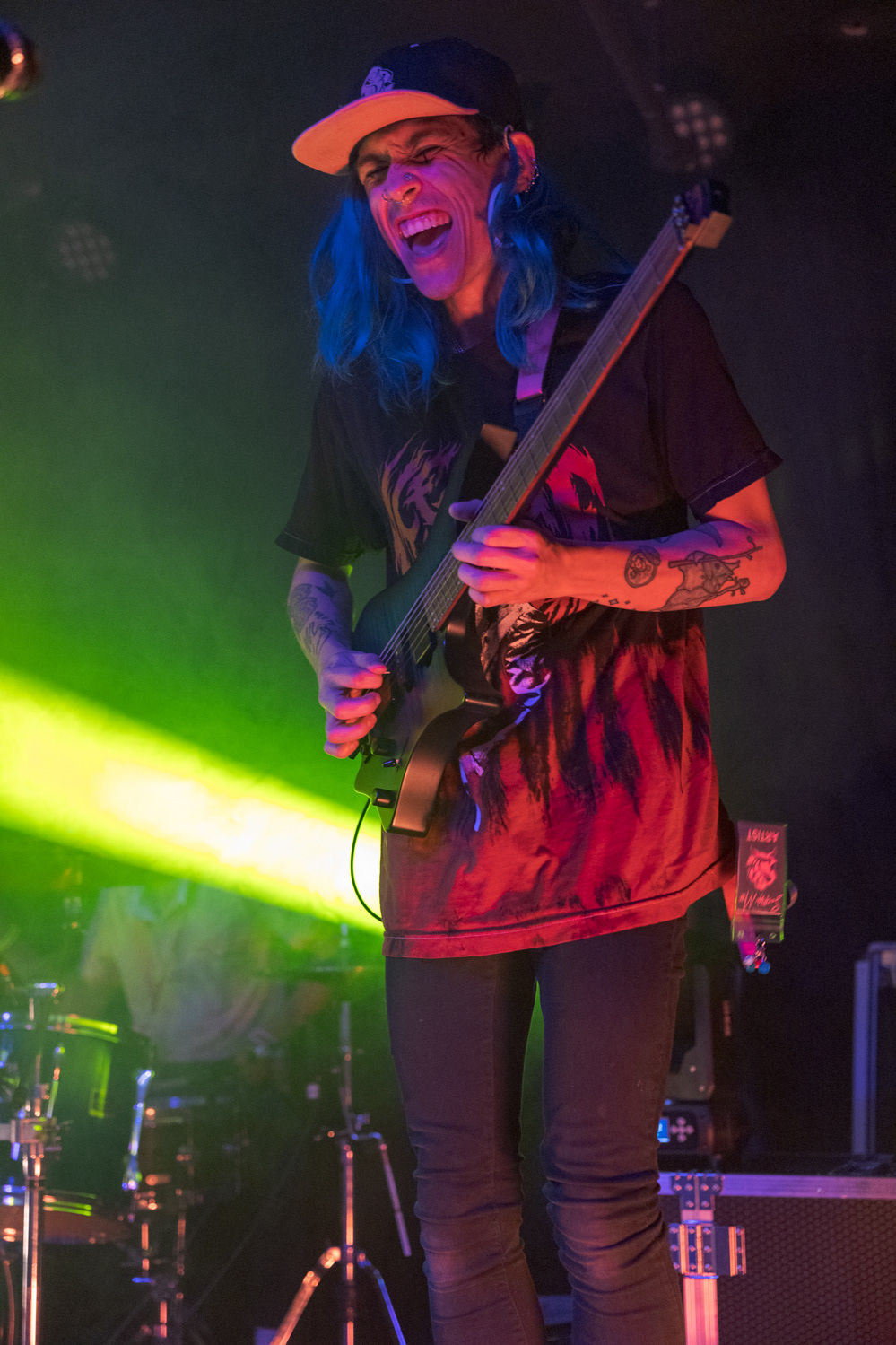 Noah Sauls, guitarist for Denver, Colorado pop-punk band Suitable Miss, performs at The Coast during the band's Fall Tour 2022, Oct. 23.