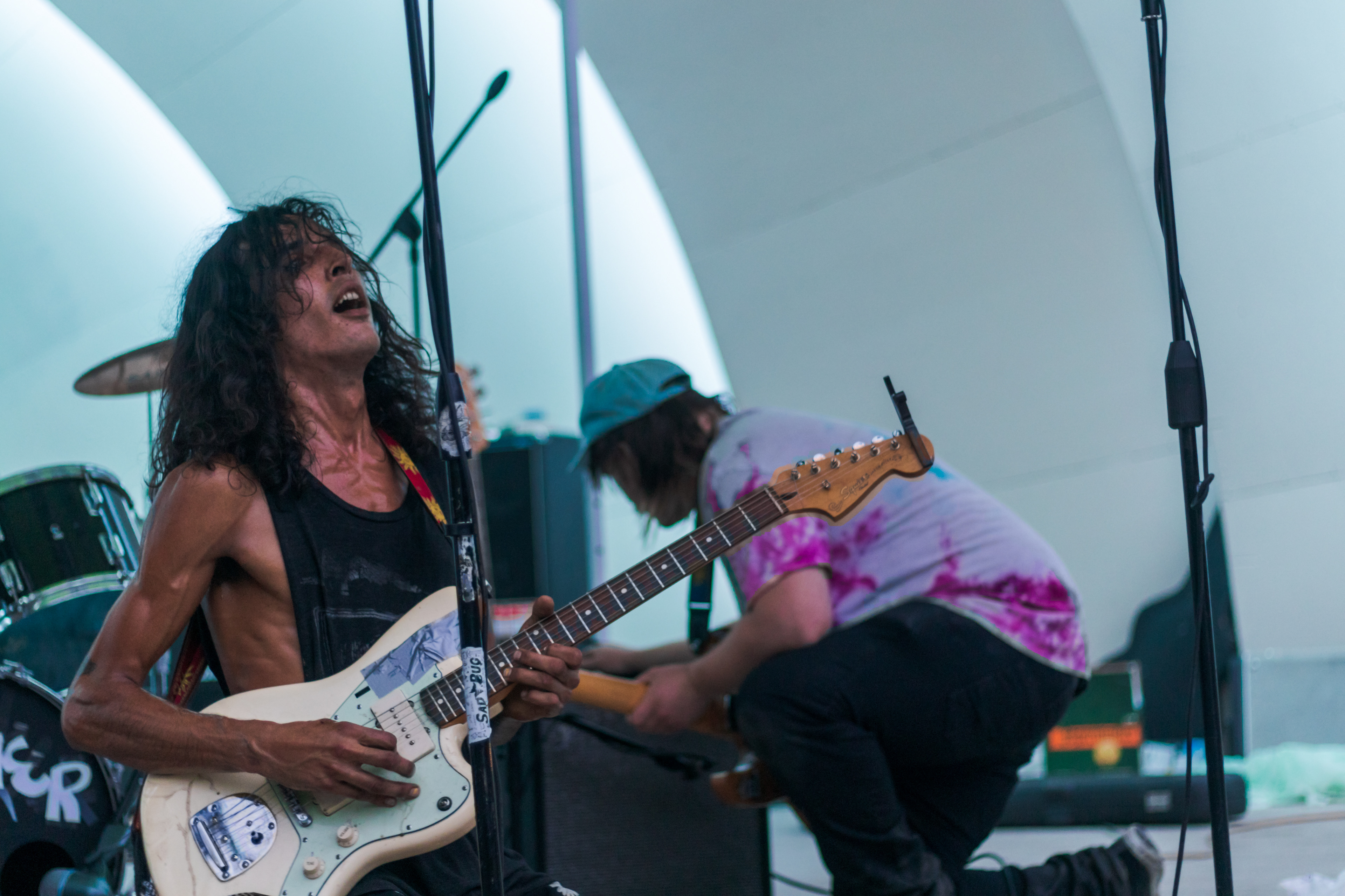 Rane Miranda and Ari Looney of Sunnnner perform during Casual Fest at the Boulder Bandshell July 23. Miranda is the organizer of Casual Fest, which is advertised as "the world's first independent music and arts festival, for artists, by artists."