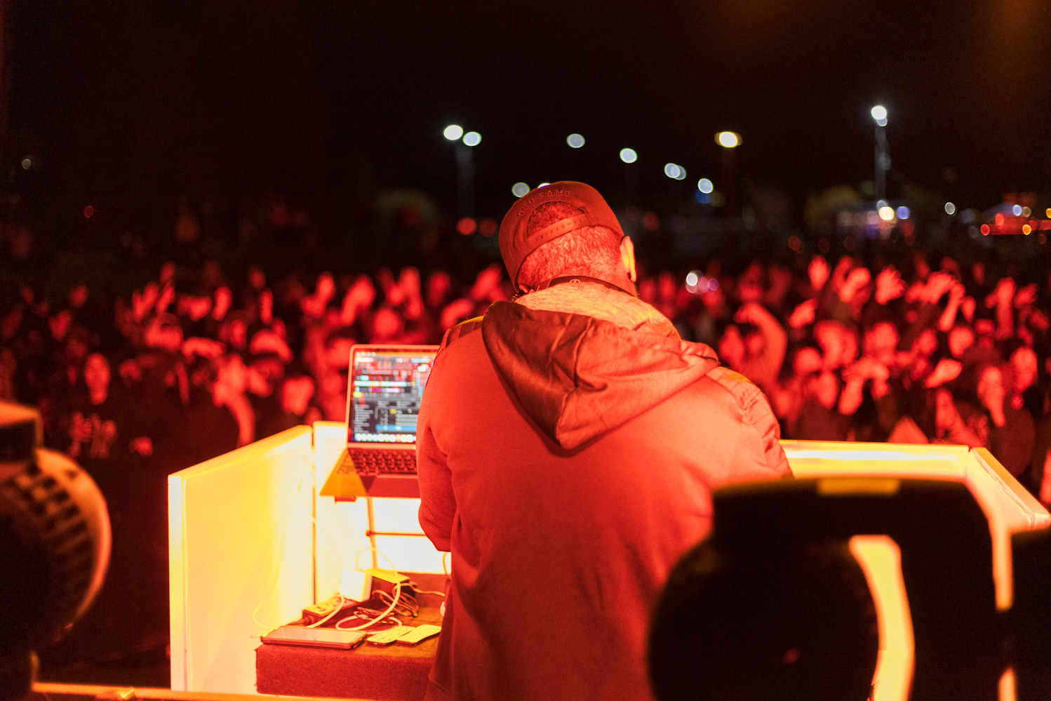 Former Associated Students of Colorado State University President Jason Gregory performs at Friday Night Lights Oct. 13. Gregory's set included pop and electronic hits from the 2000s, 2010s and 2020s.