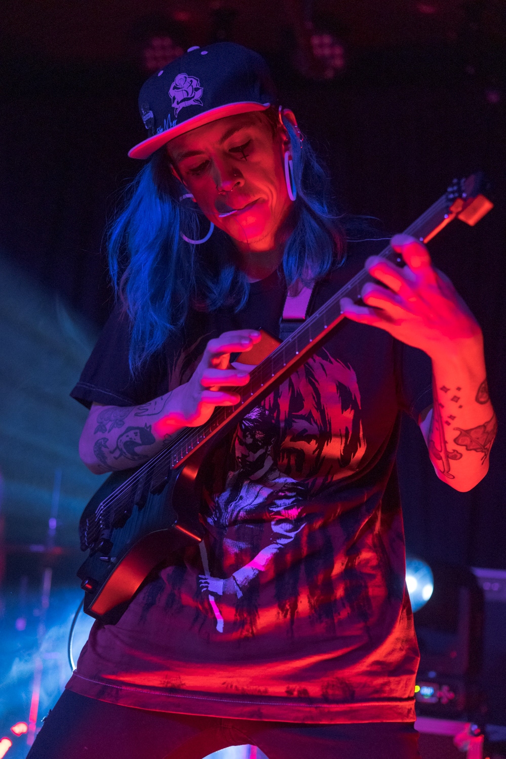 Noah Sauls, guitarist for Denver, Colorado pop-punk band Suitable Miss, performs at The Coast during the band's Fall Tour 2022, Oct. 23.