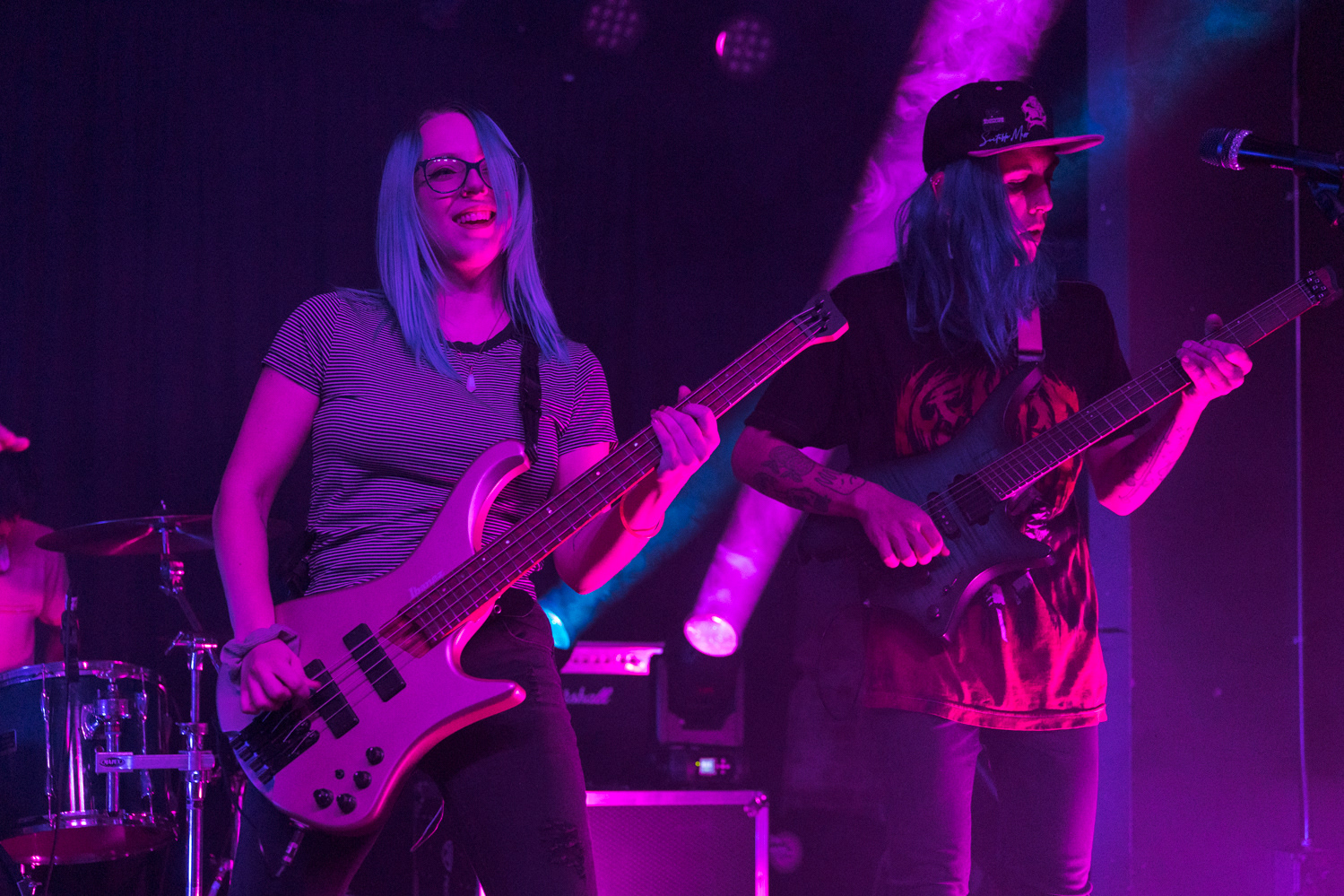 Kelsey Gant and Noah Sauls of Denver, Colorado pop-punk band Suitable Miss perform at The Coast during the band's Fall Tour 2022, Oct. 23.