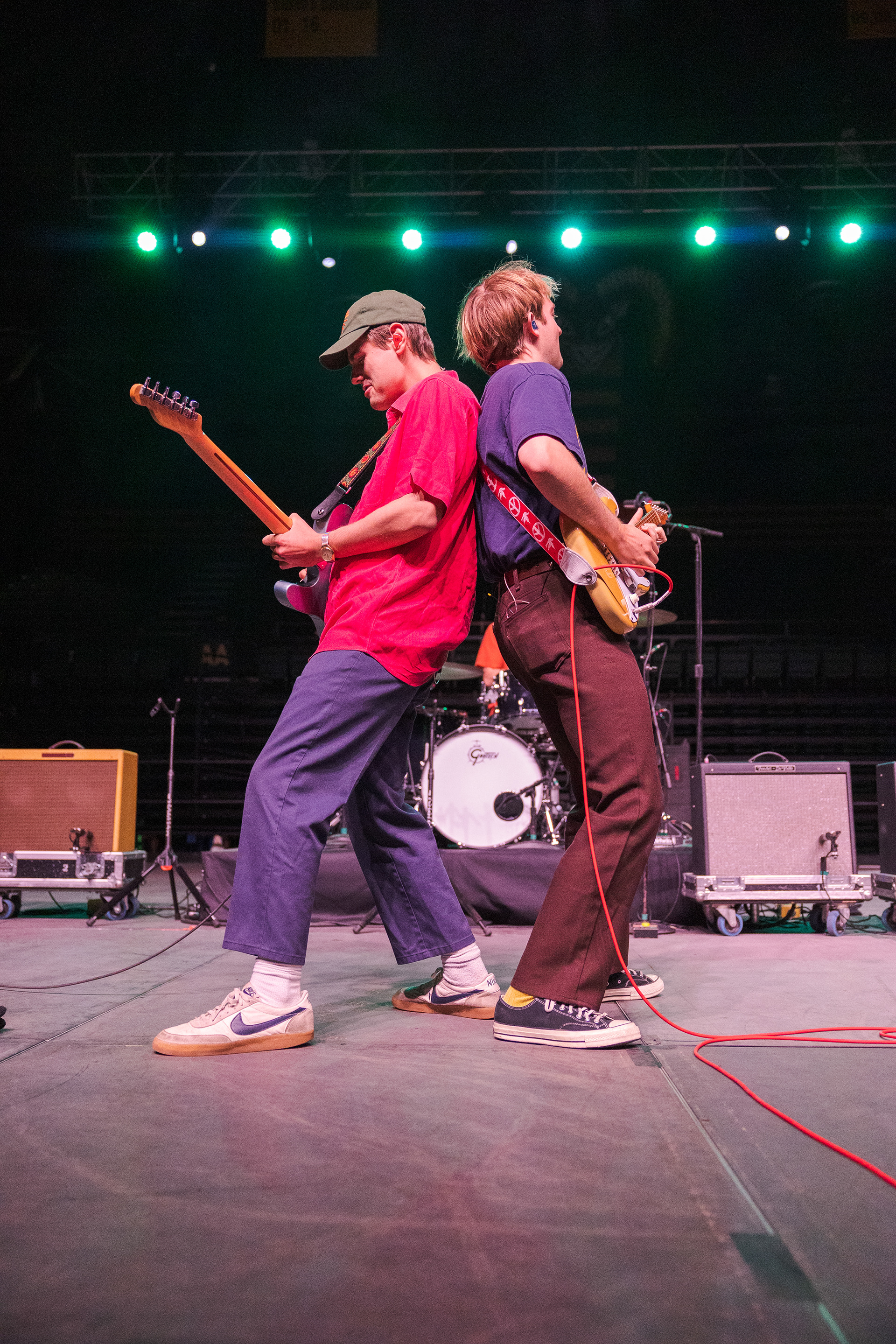 Colin Crawford and Sloan Struble of Dayglow perform "Hot Rod" during RamFest at Moby Arena April 27.