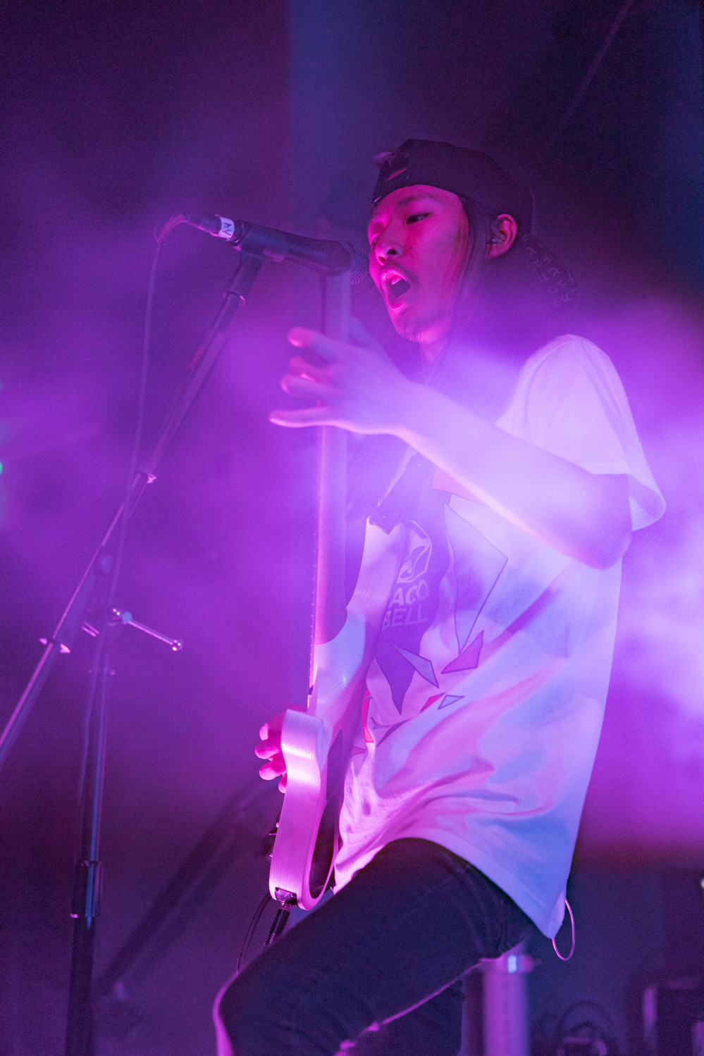 Andrew Elofson, guitarist for Denver, Colorado pop-punk band Suitable Miss, performs at The Coast during the band's Fall Tour 2022, Oct. 23.