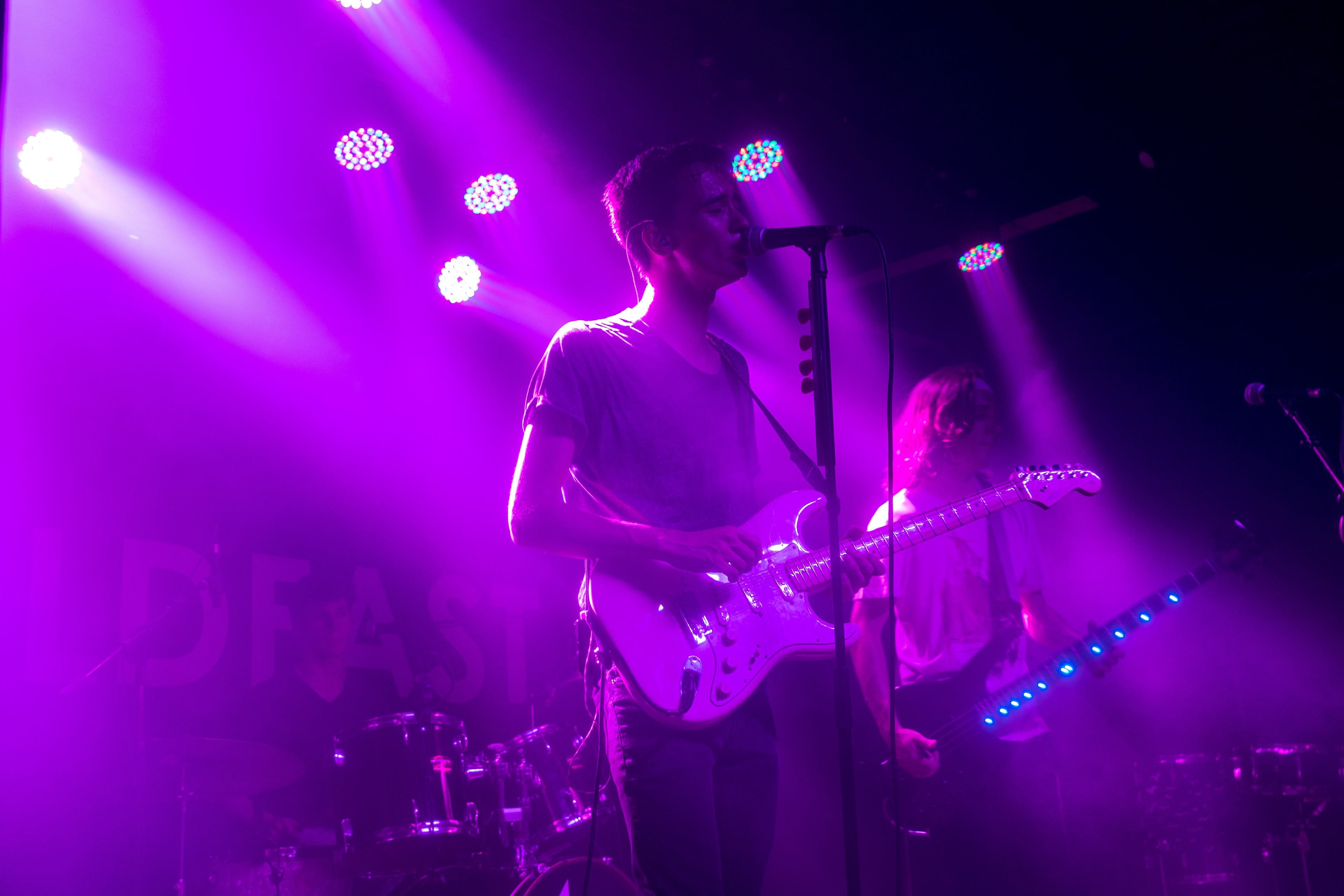 Tommy Maddocks, Charlie Maddocks, and Tommy Maddocks of HOLDFAST. perform at Globe Hall July 17.