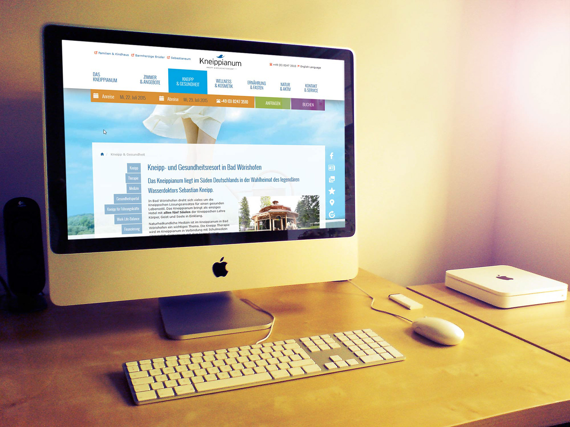 Kneippianum desktop view