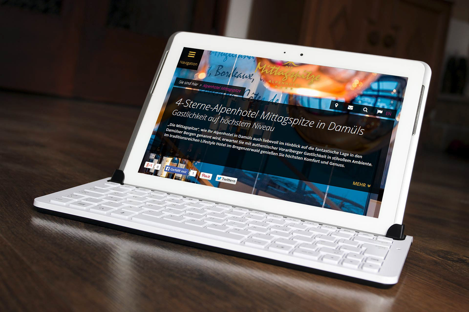 Alpenhotel Mittagspitze tablet view