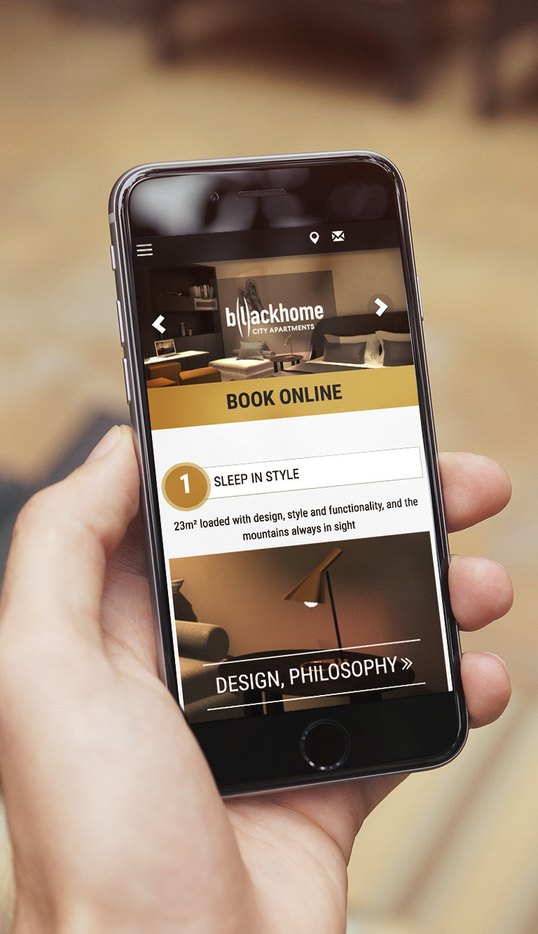 Blackhome mobile view