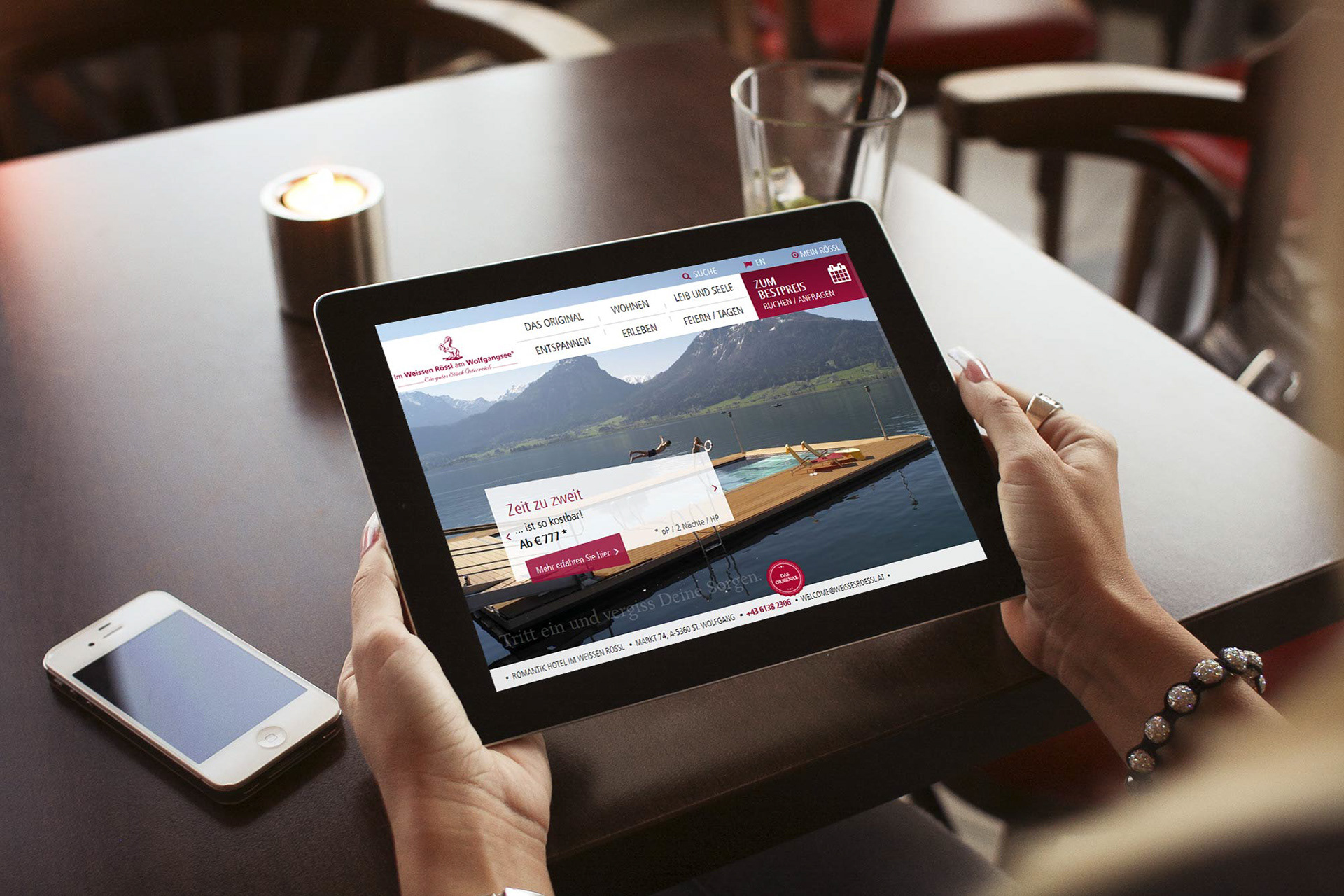 Weisses Rössl tablet view
