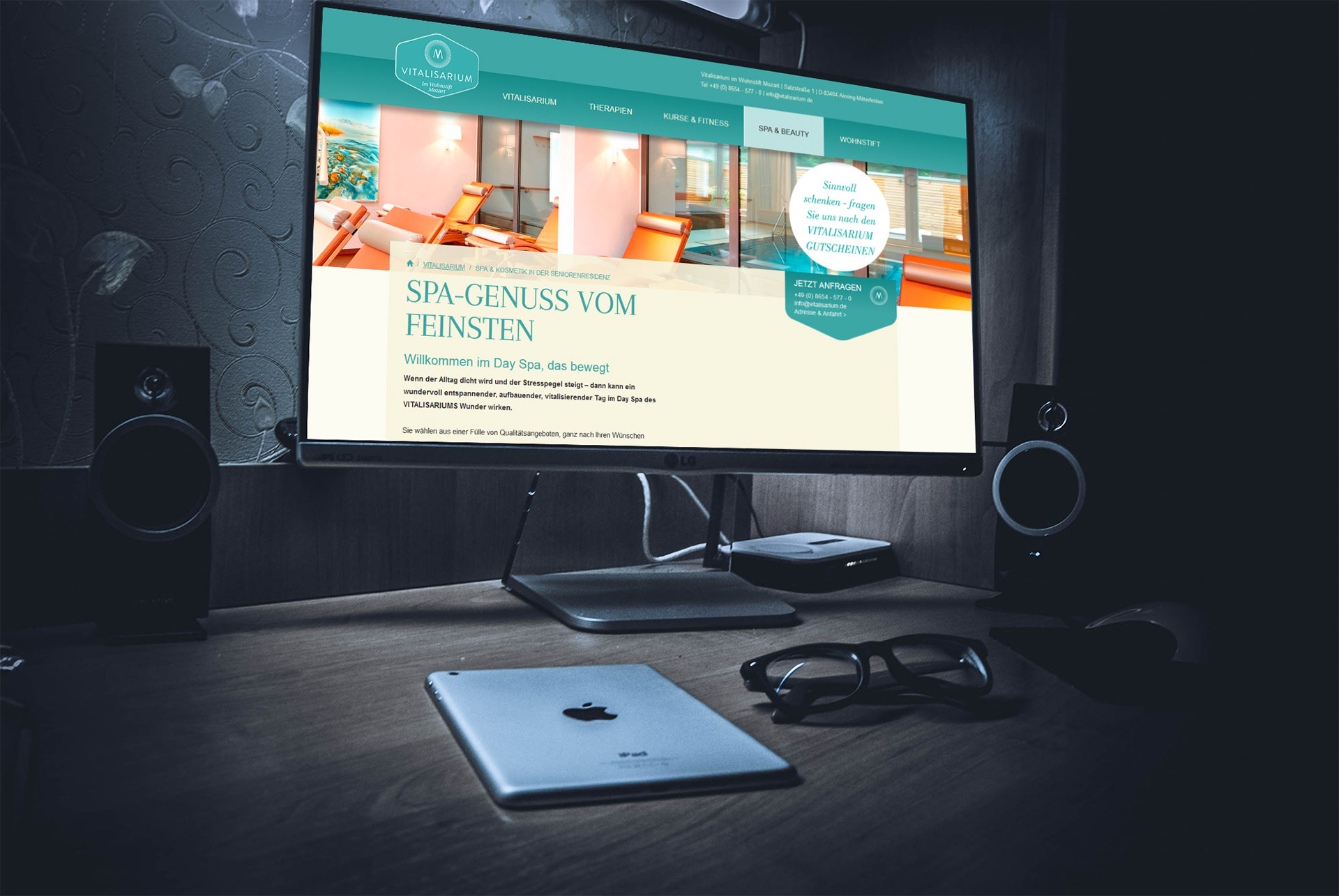 Vitalisarium desktop view