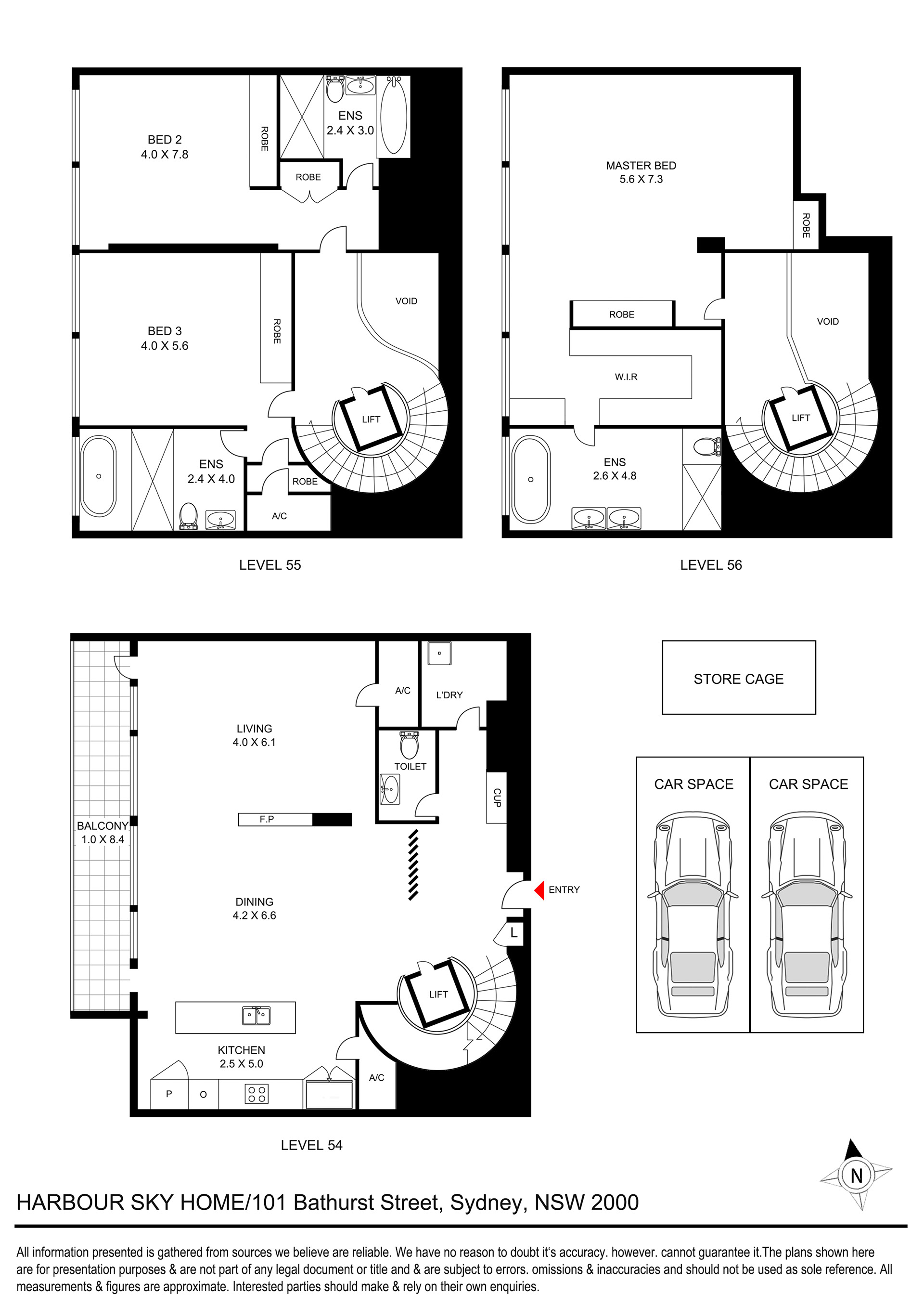 Split level unit