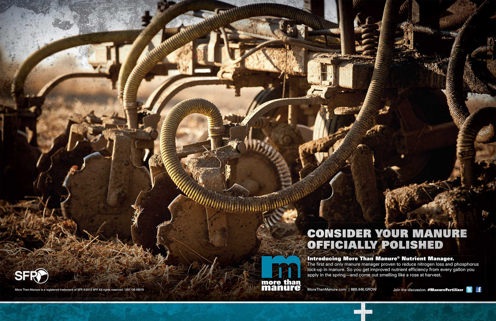 Consider your manure officially polished. (liquid manure)