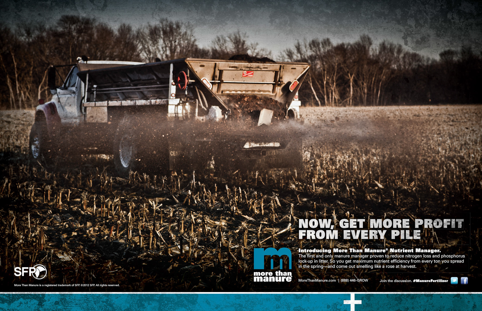 Get more profit from every pile. (dry manure)