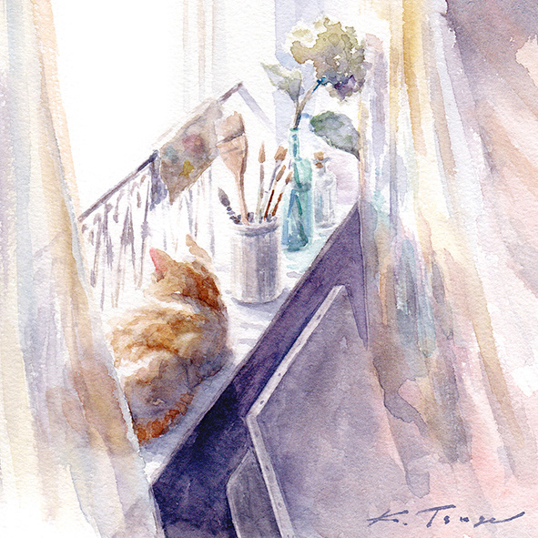 C3 Kaori Tsuge /水彩画