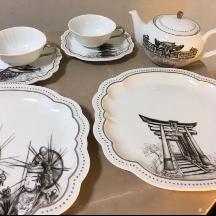 Bc2 Karpfen-kyoto /陶磁器上絵付け製作品