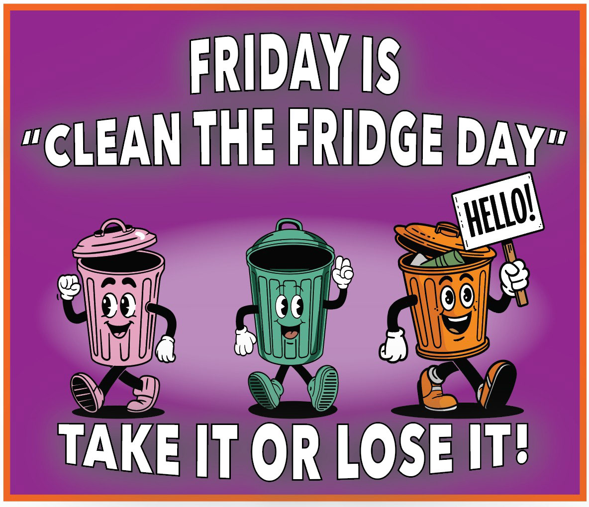 Workplace Refrigerator Magnet - Request was for an upbeat workplace refrigerator magnet.
