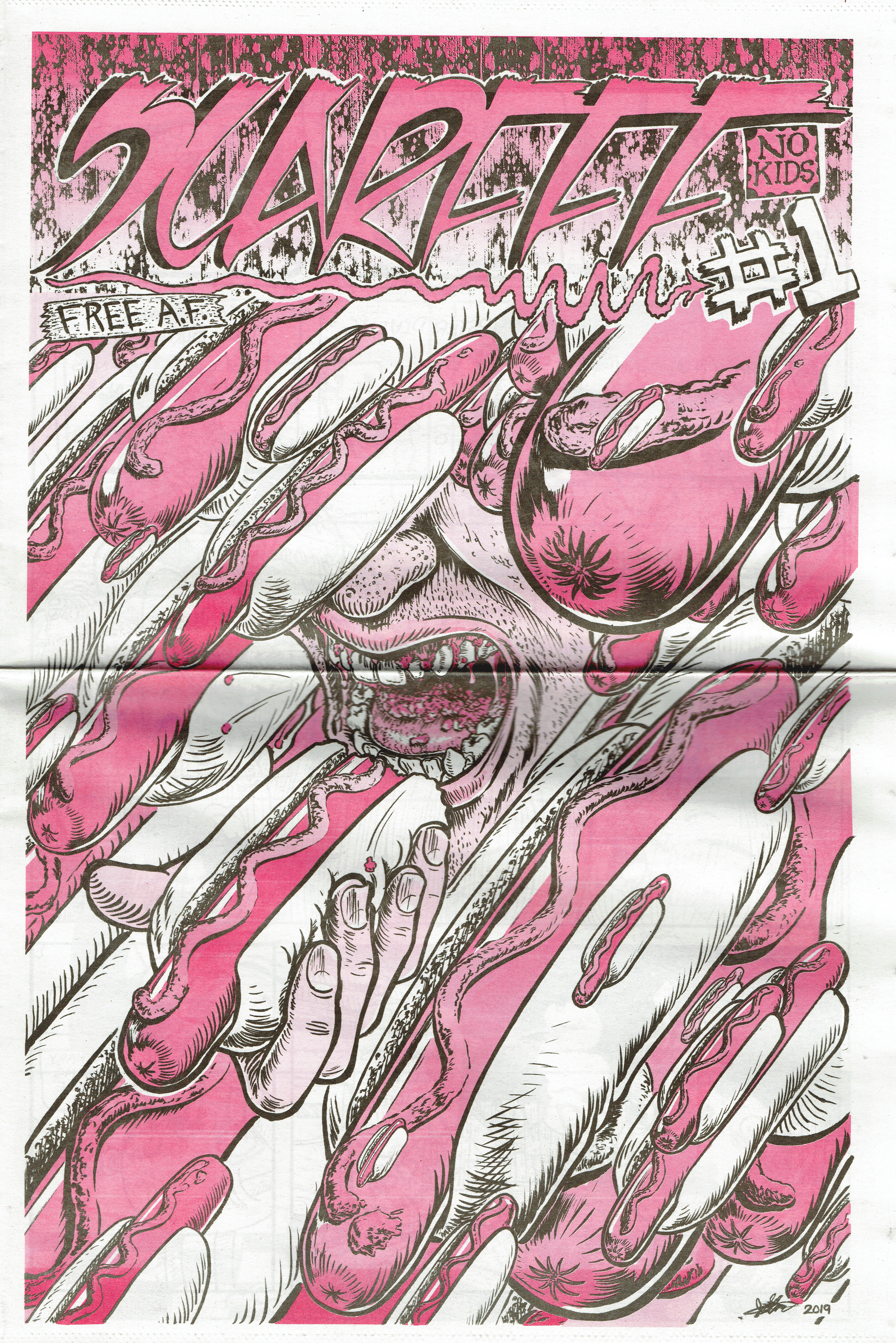 Scarfff Comics Newspaper issue 1: Cover