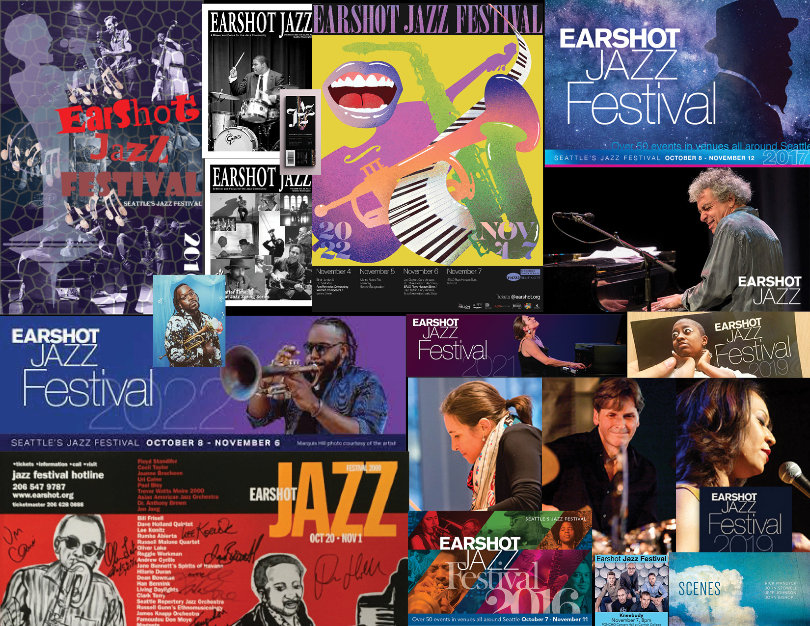 Ear Shot Jazz promotional materials from the past.