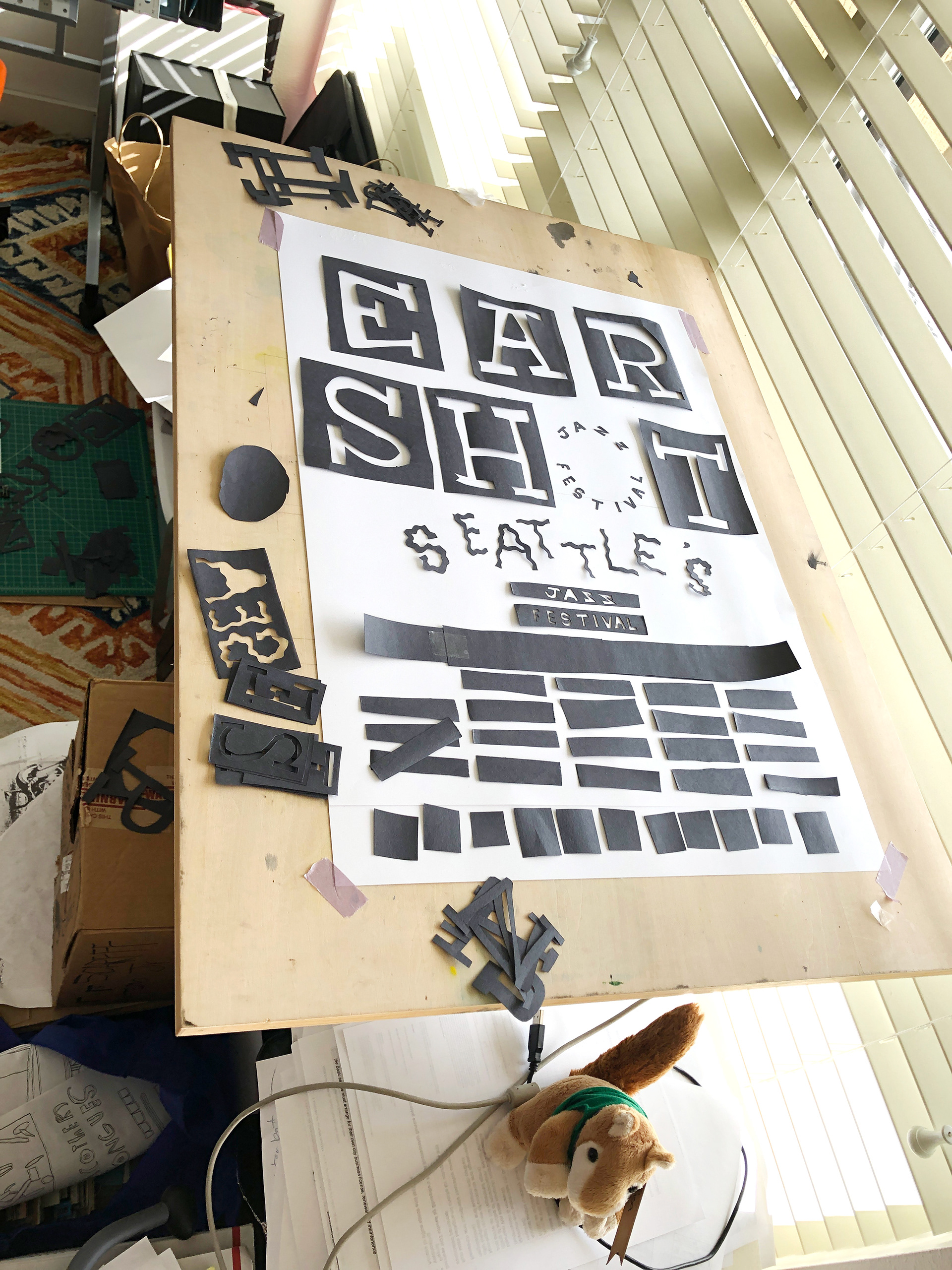 Cut Paper Type Poster Iteration 1