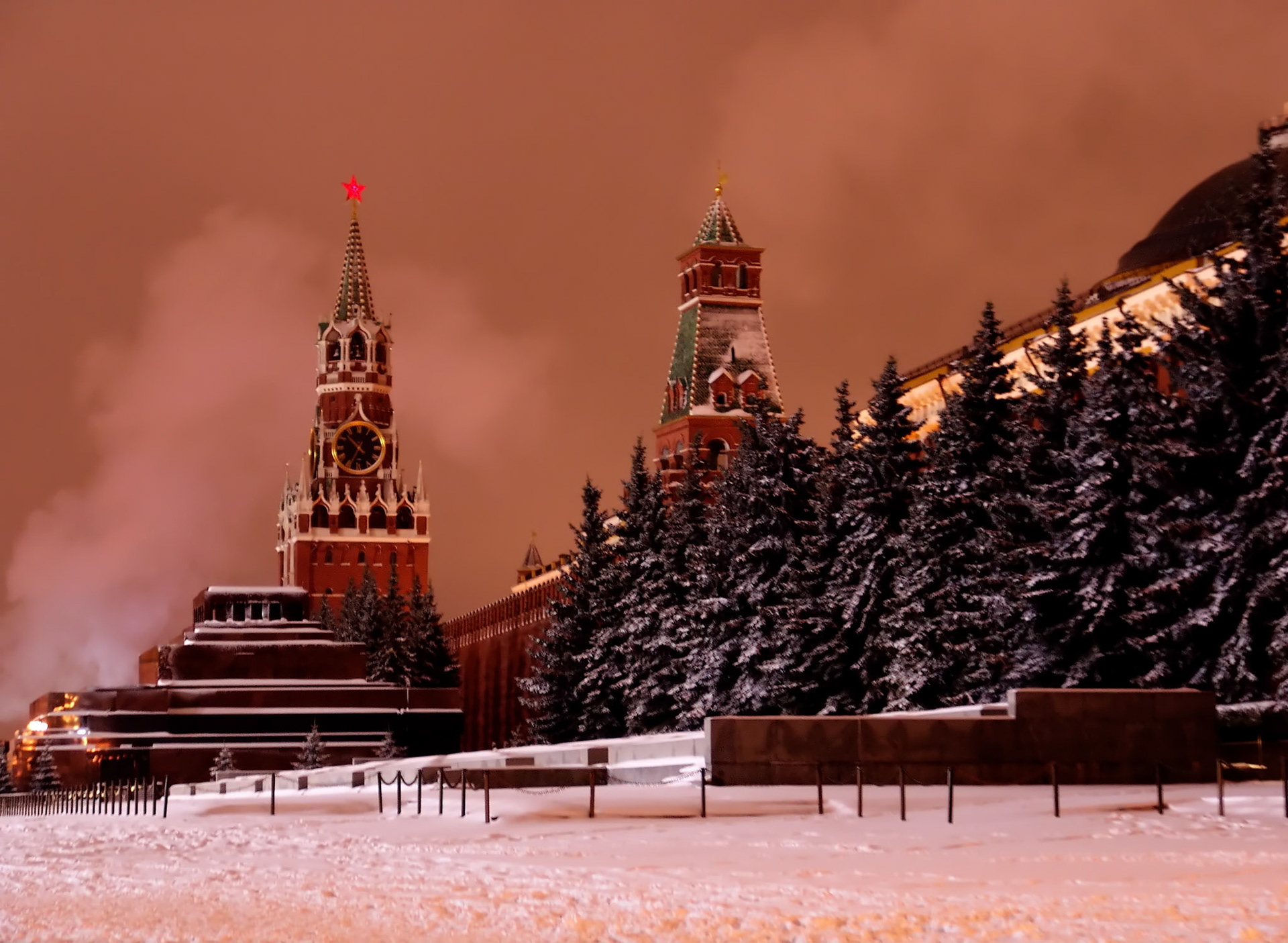 Lenin Mausoleum and Kremlin