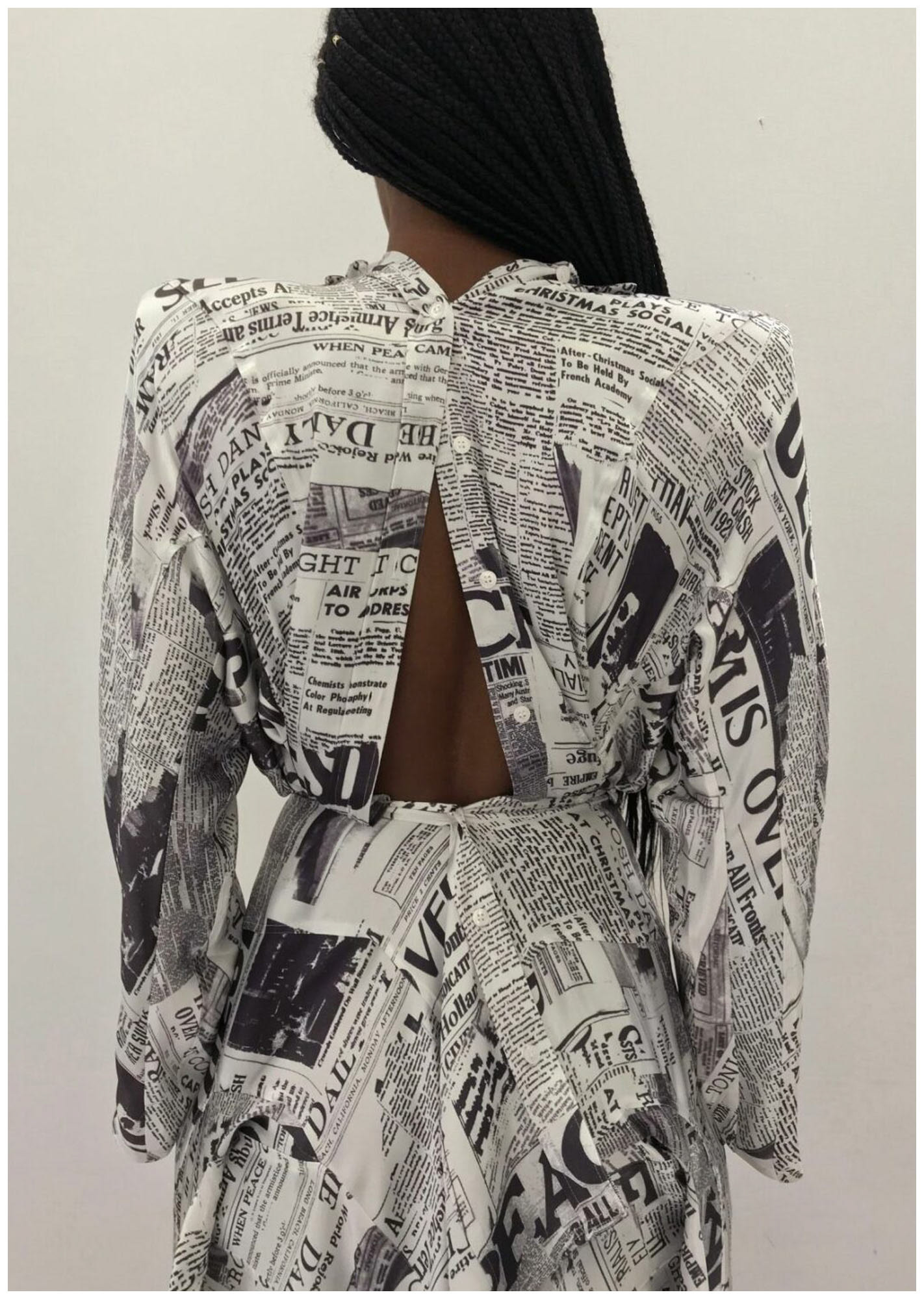 Newspaper collage, Hodakova x Weekday, 2020