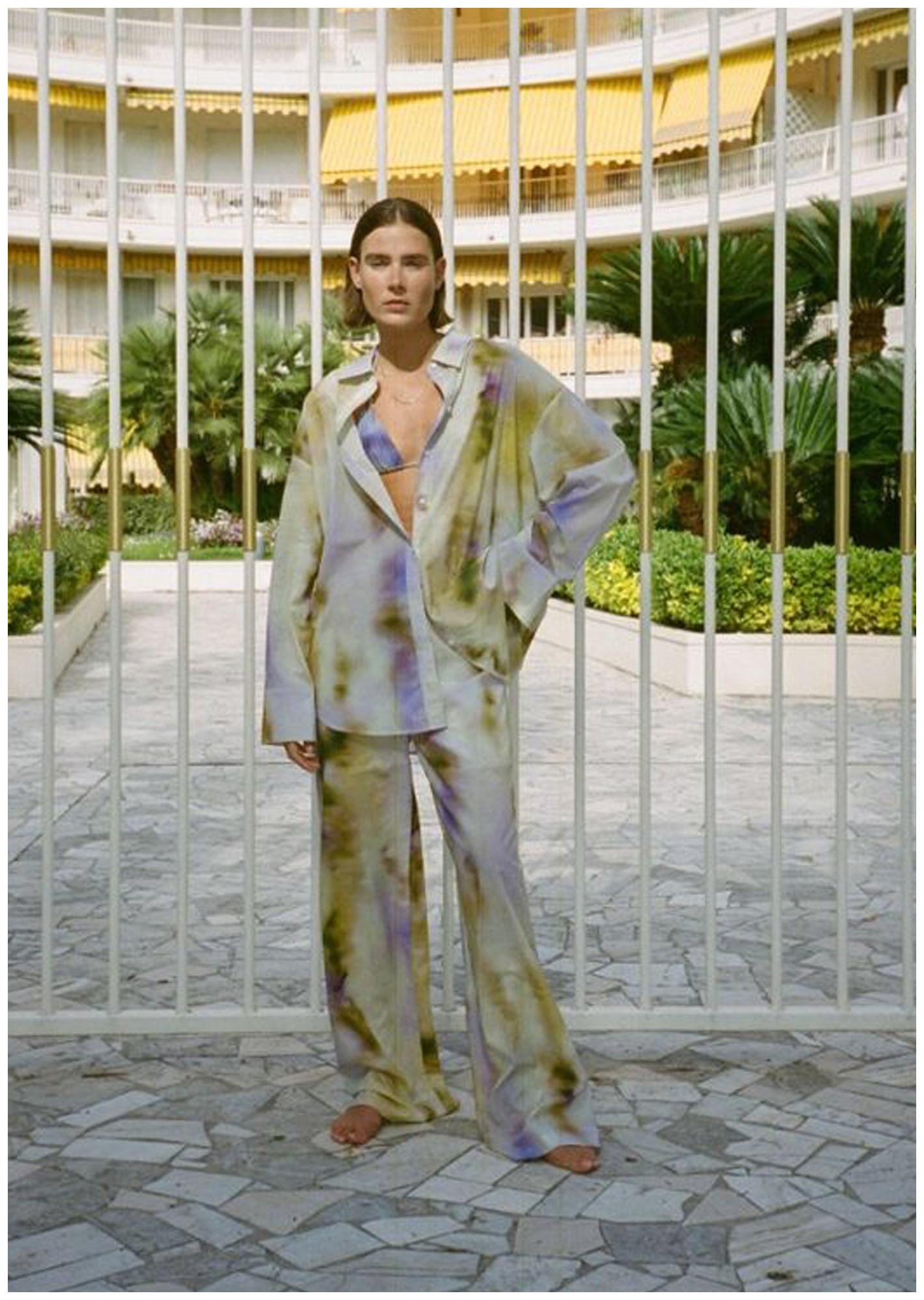 I worked dyed textiles into digital all over print for Edited spring 2023