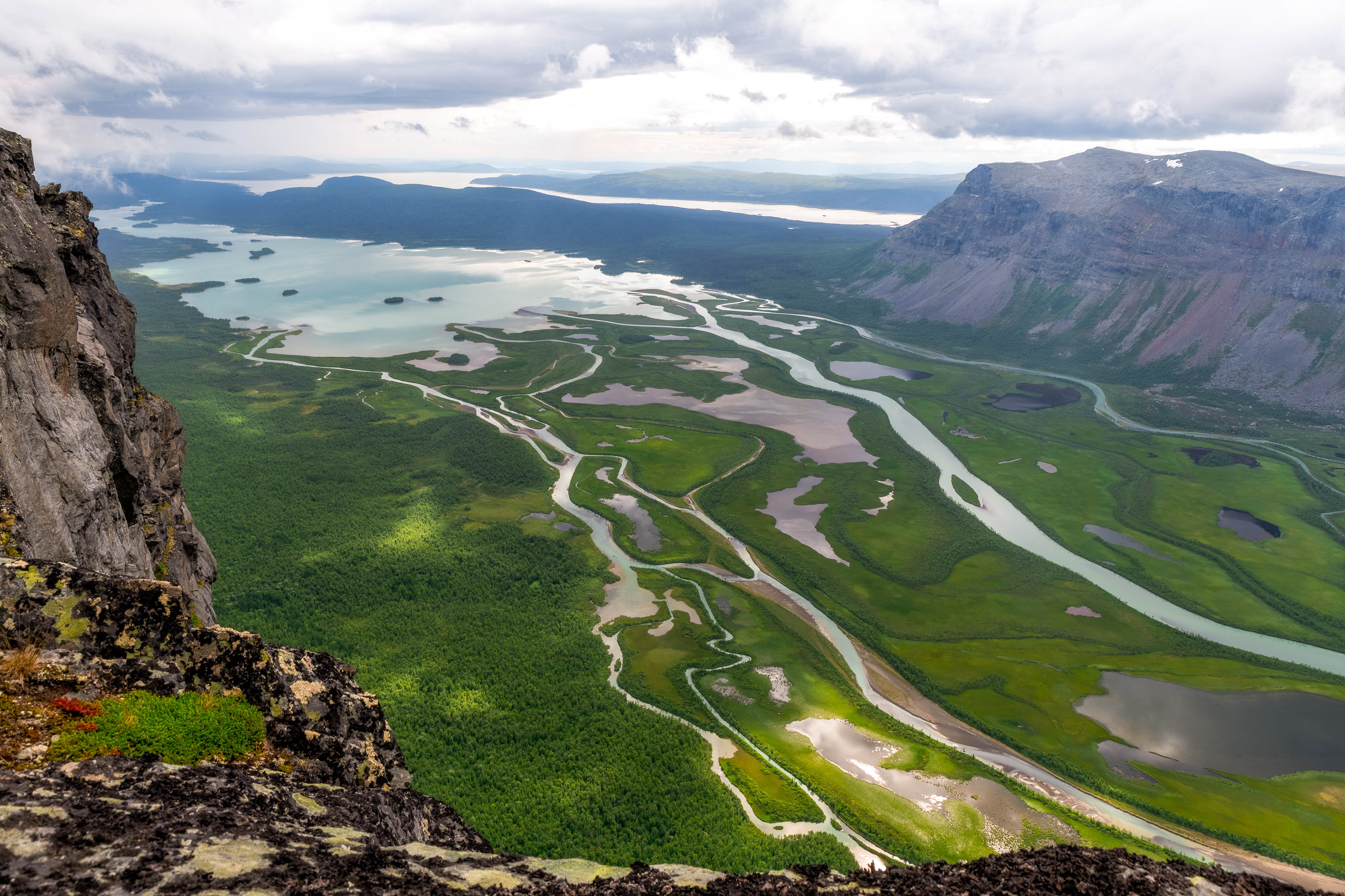 The Rapadalen delta from Skierfe