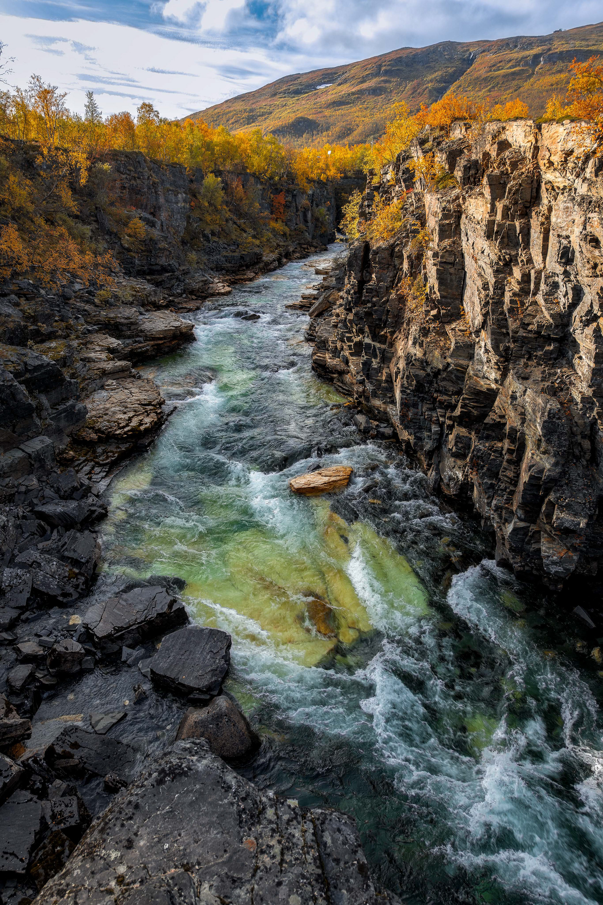 Abiskojåkka canyon