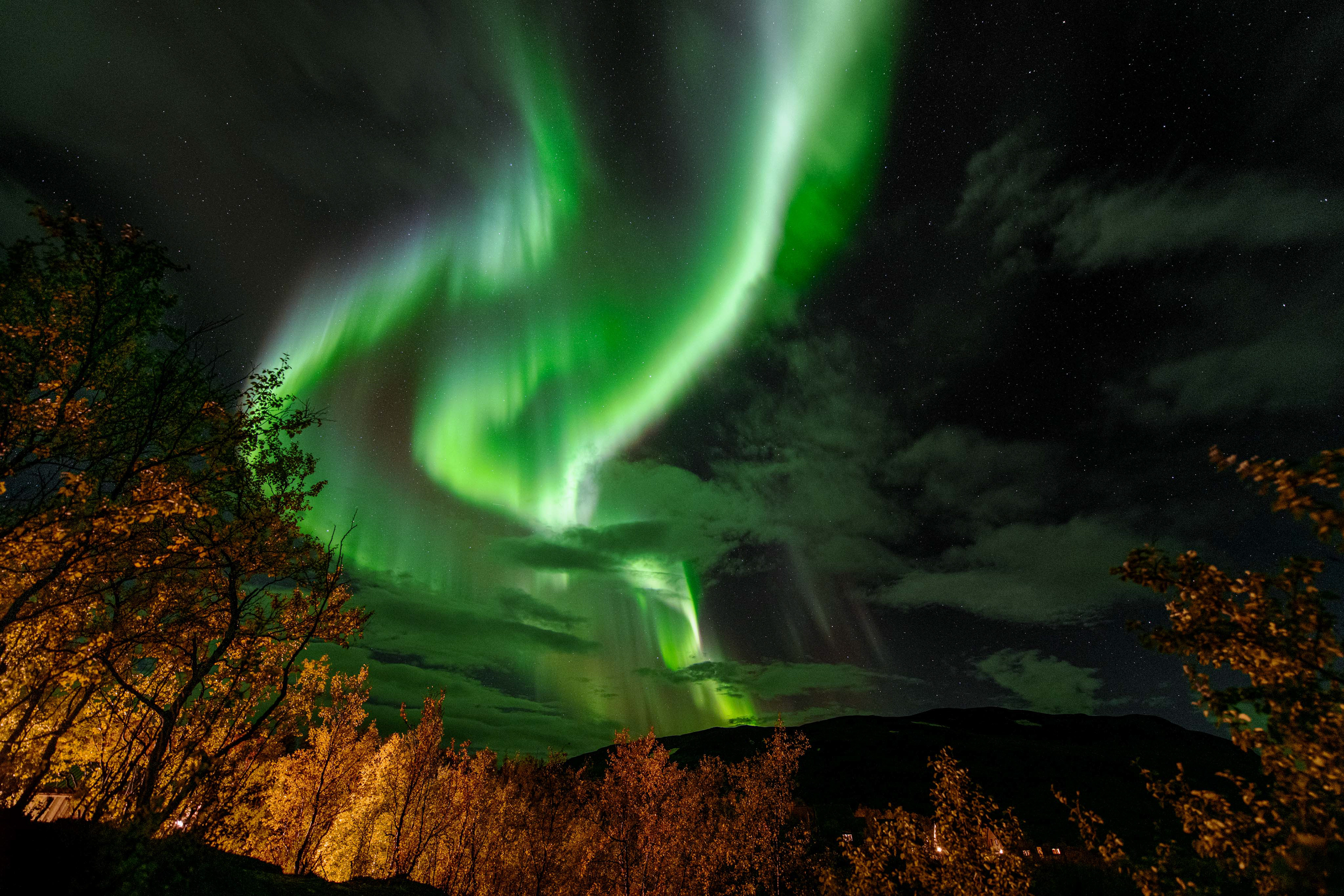 Aurora borealis in Abisko