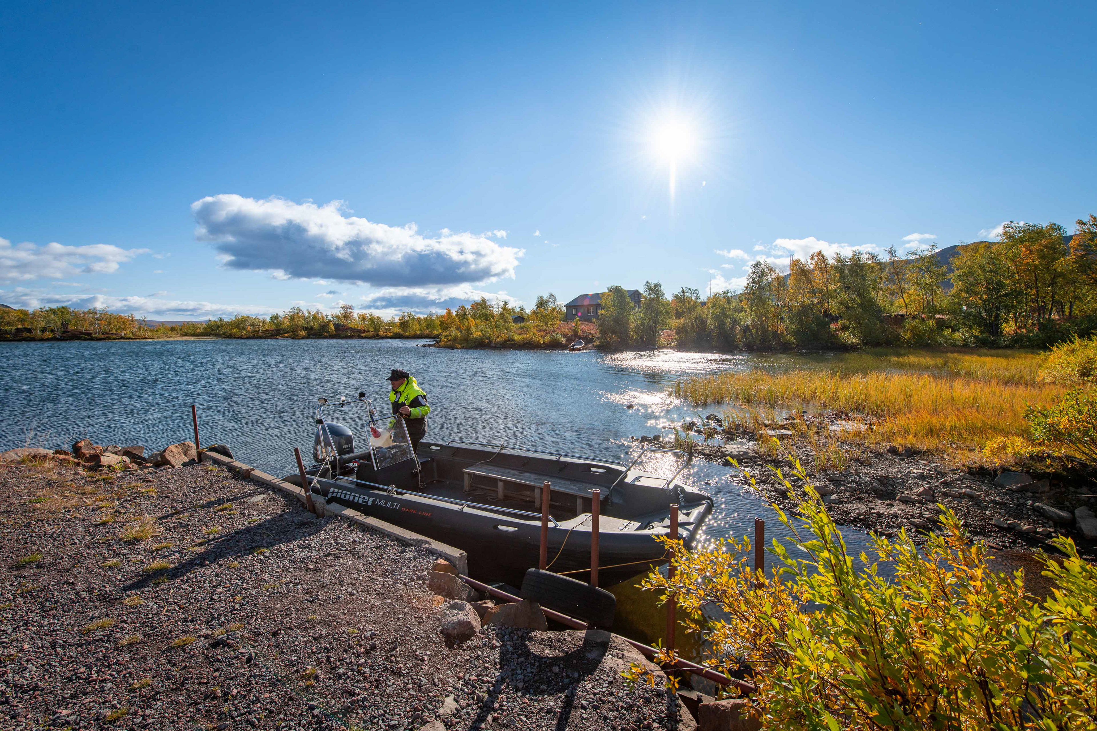 Boat transport to Vistasvagge