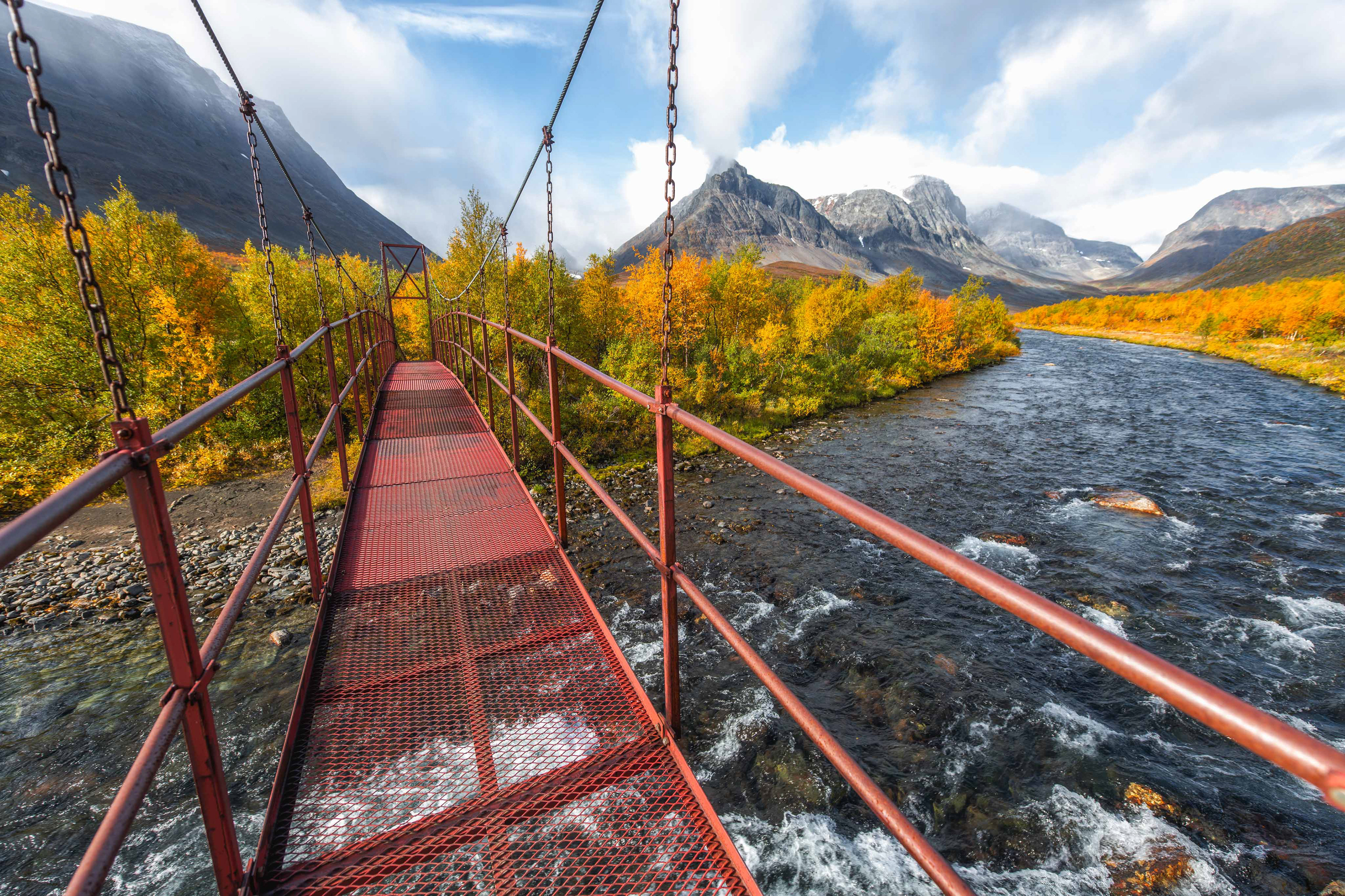 The bridge over Visttasjåkka