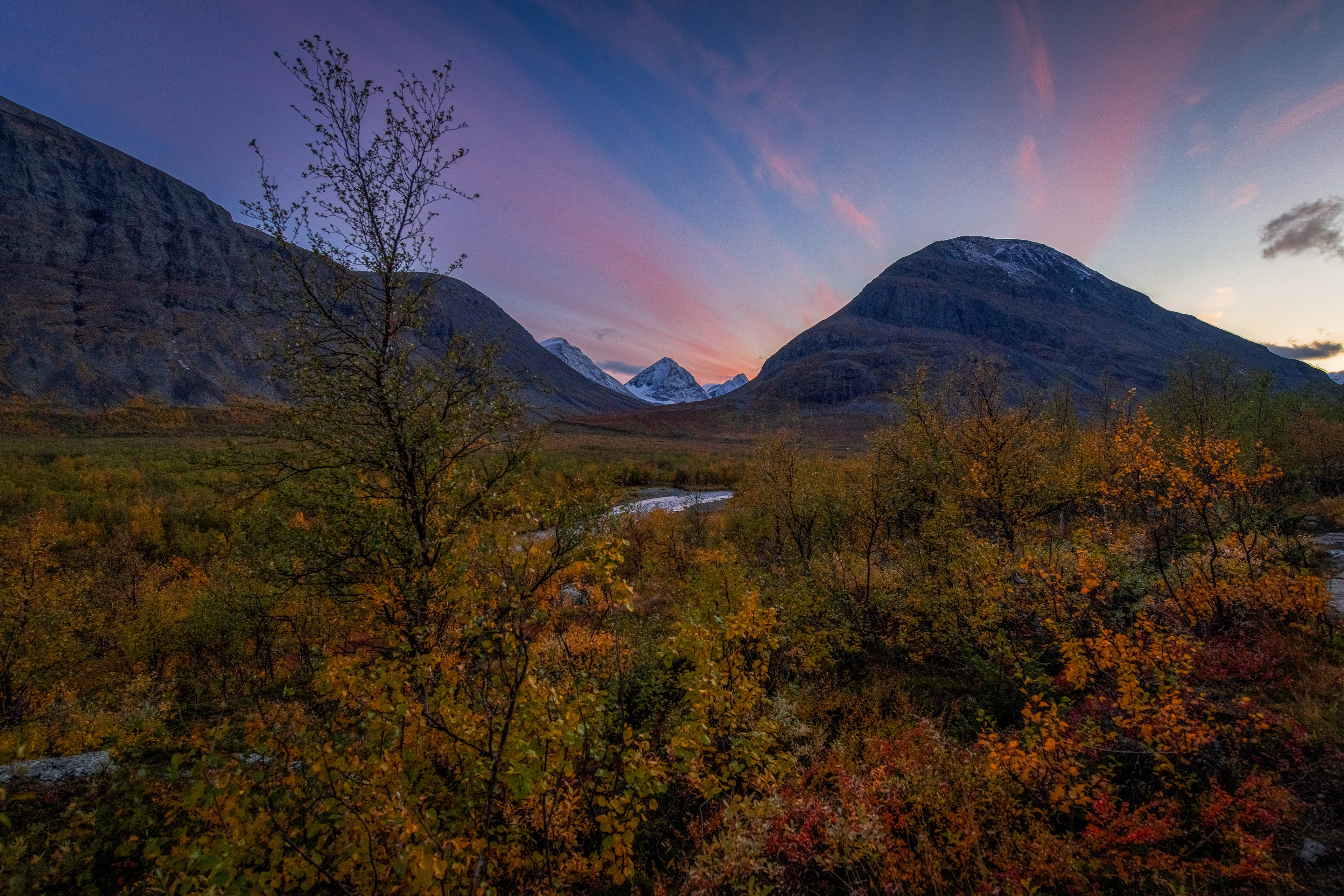 Vistasvagge after sunset