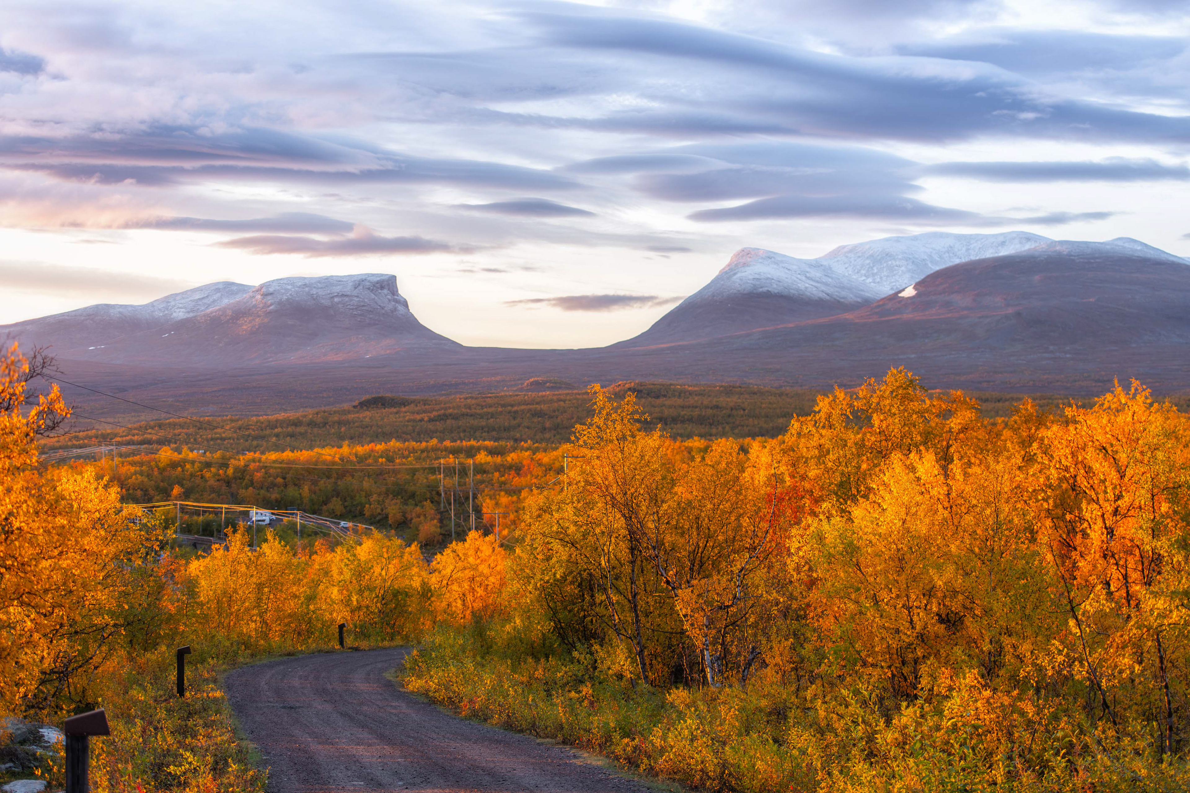 Lapporten just after sunrise