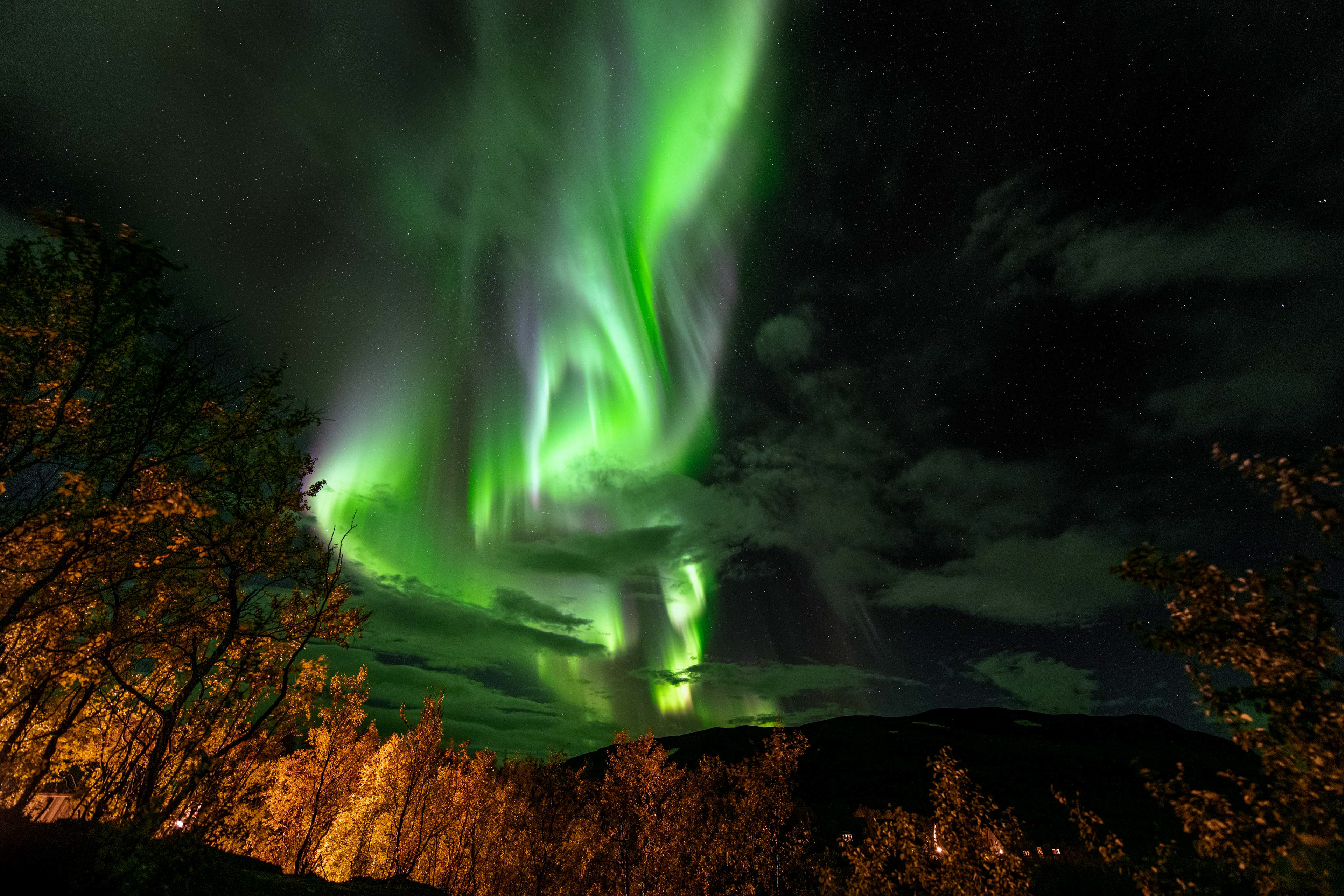 Aurora borealis in Abisko