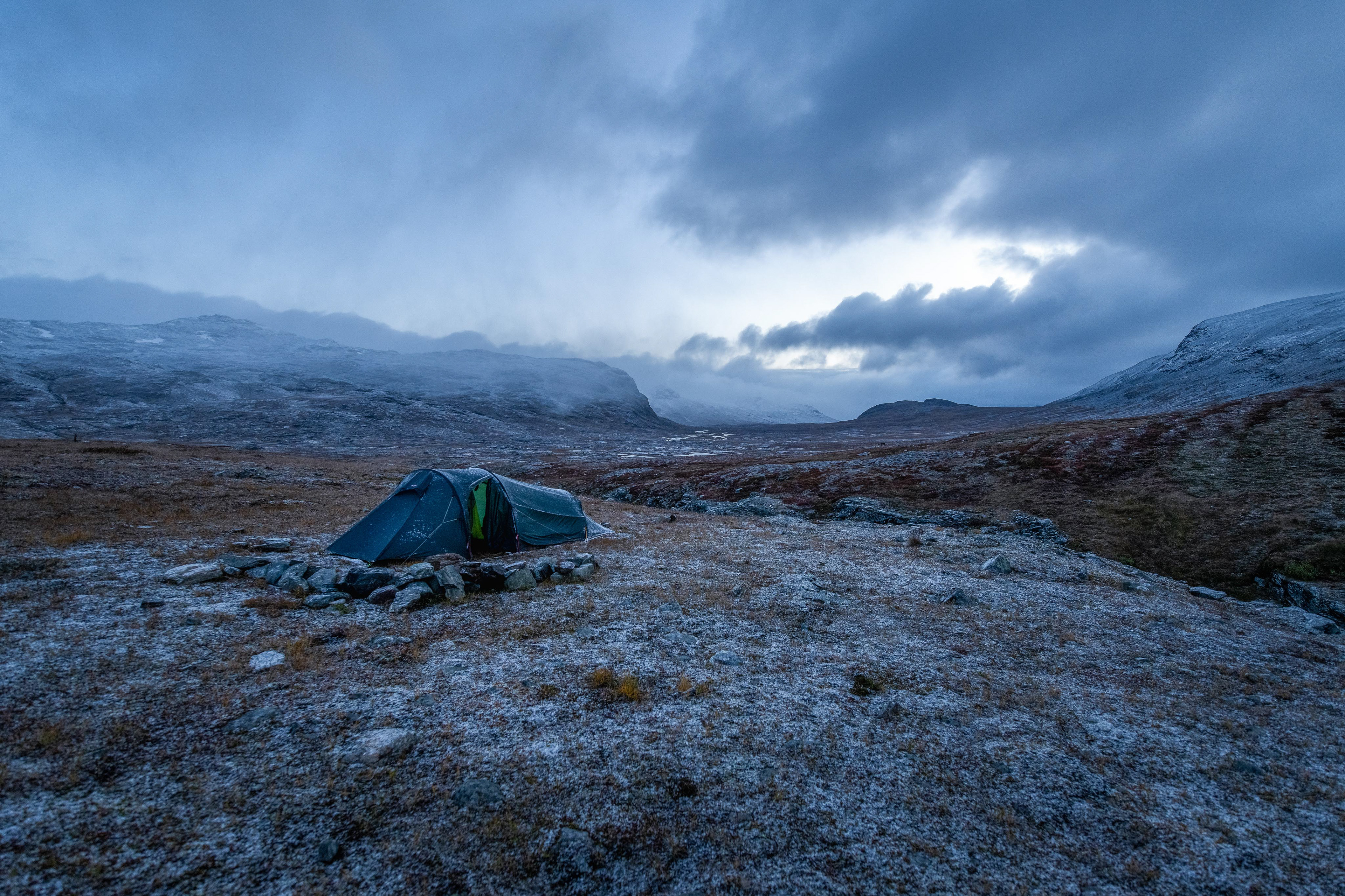 Camping above Alisvagge