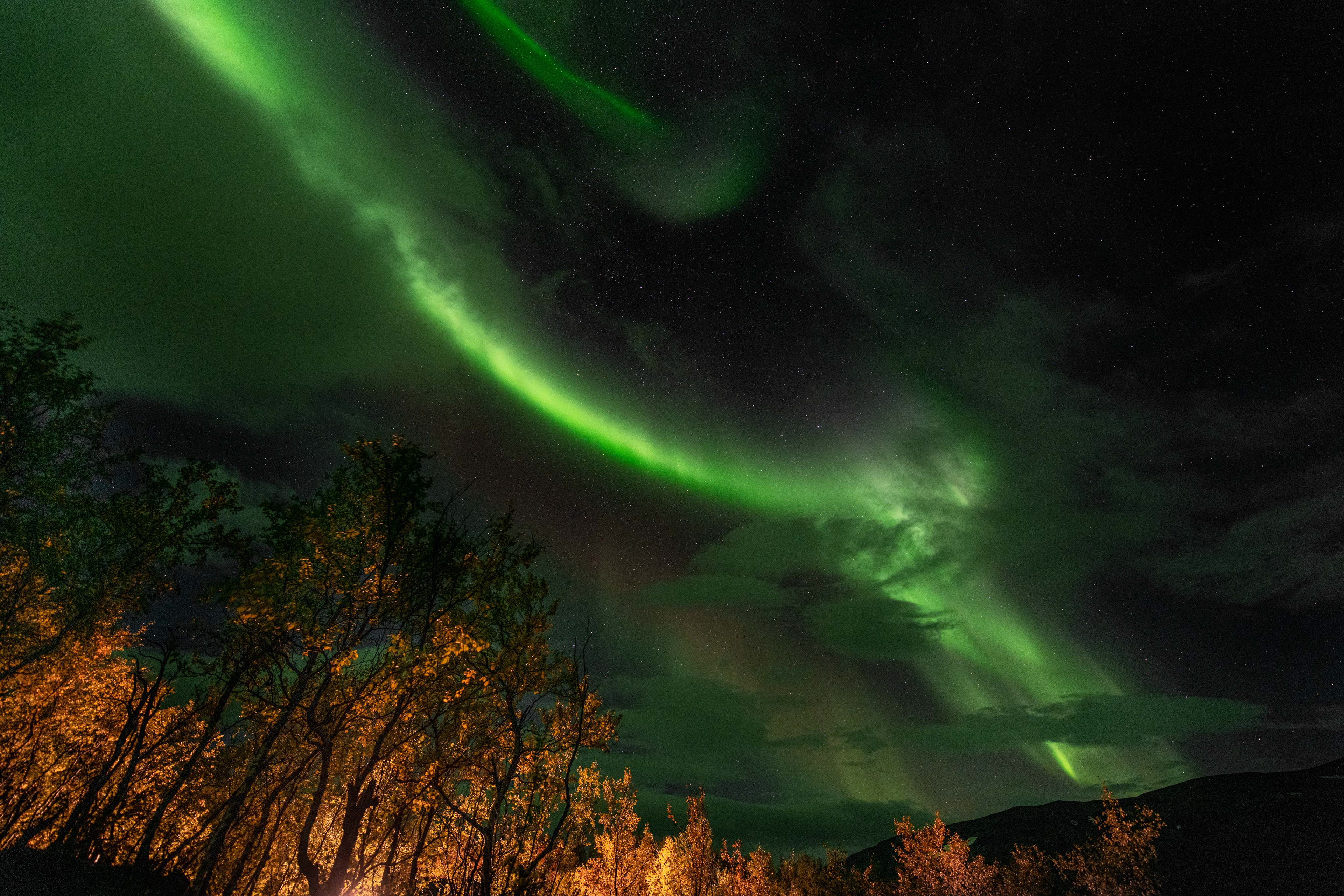 Aurora borealis in Abisko
