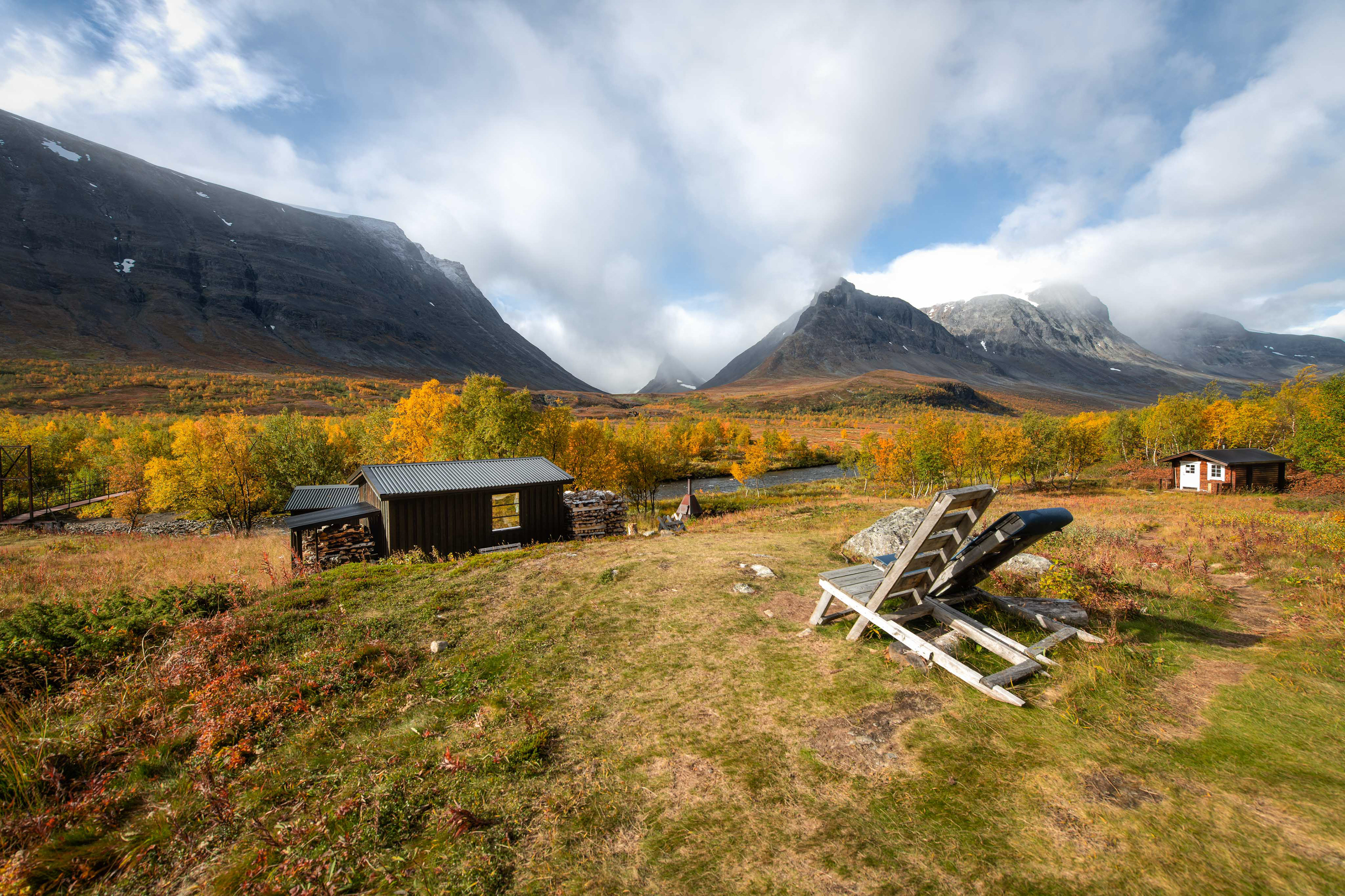 The view from Vistas Fjällstuga