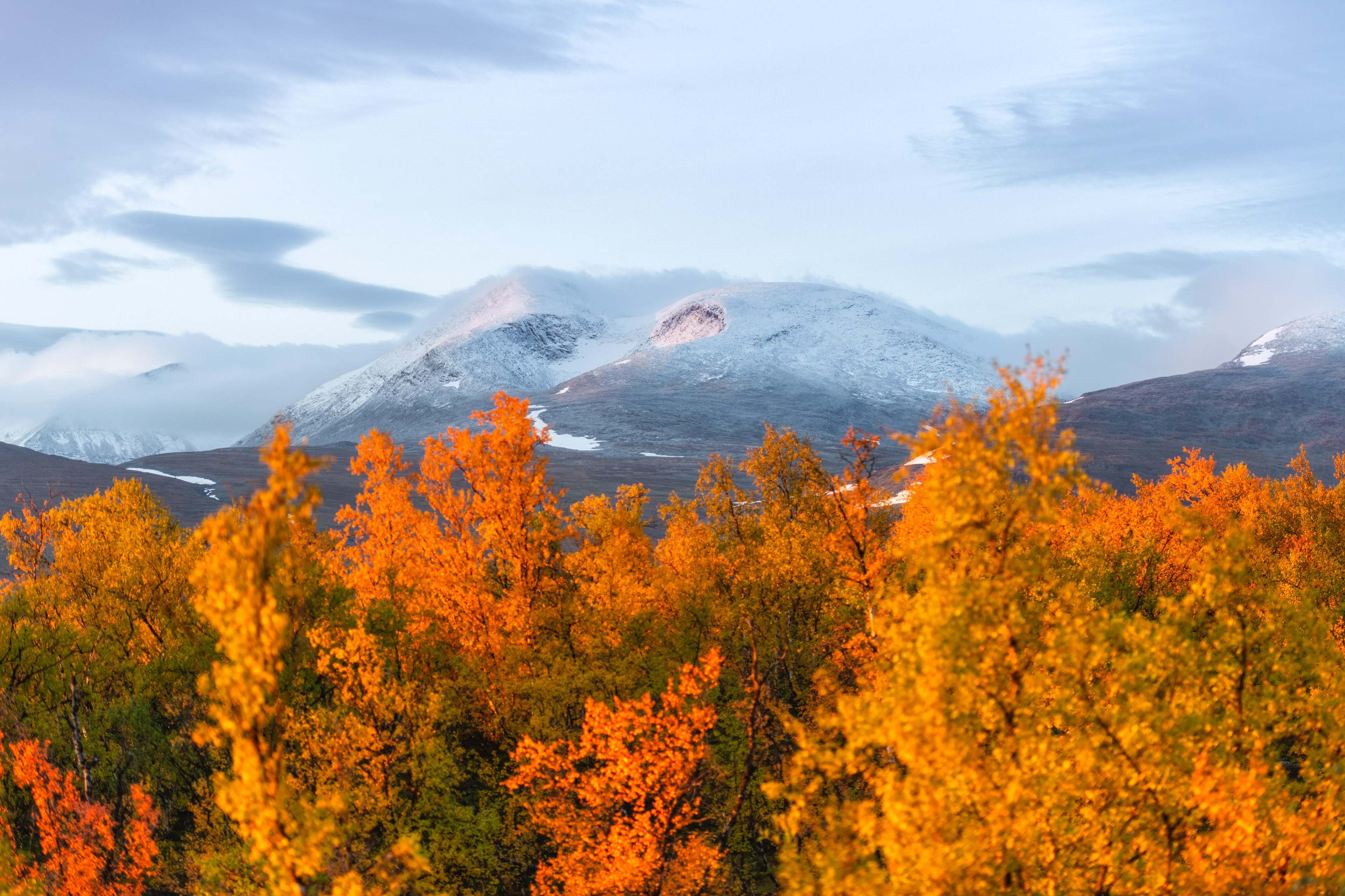 Tjåmuhas in the morning light