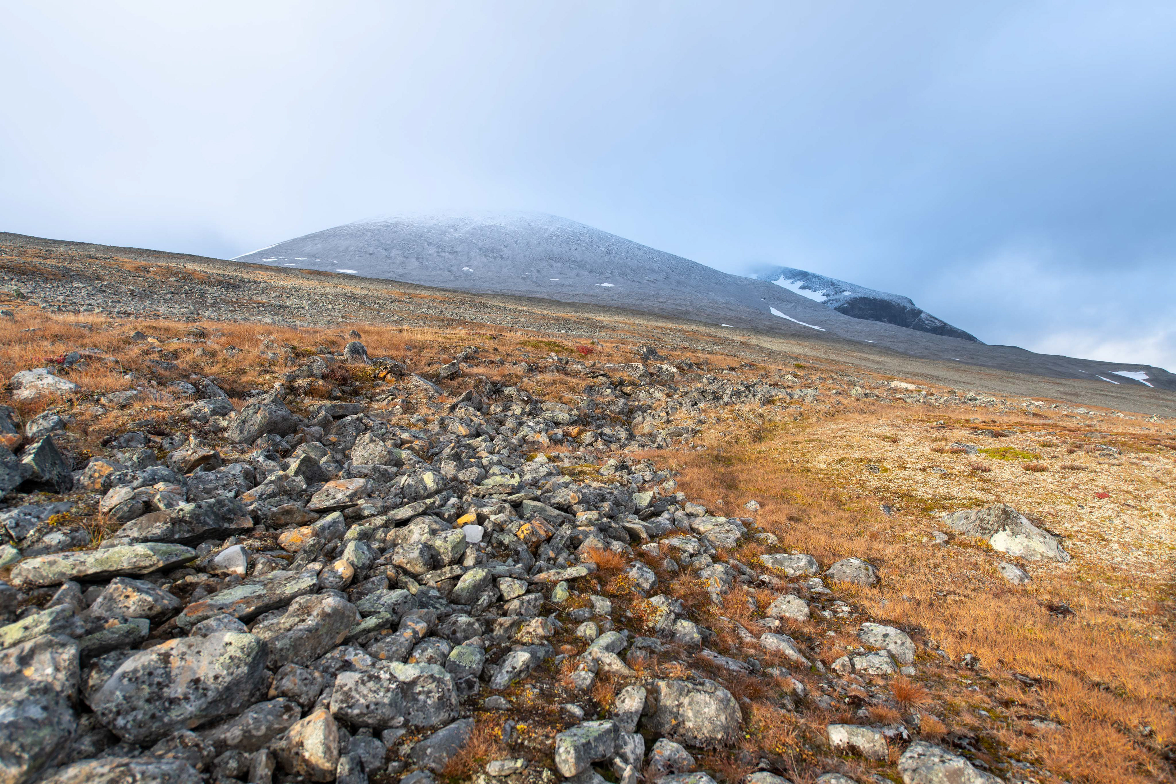 Morning light in the camp