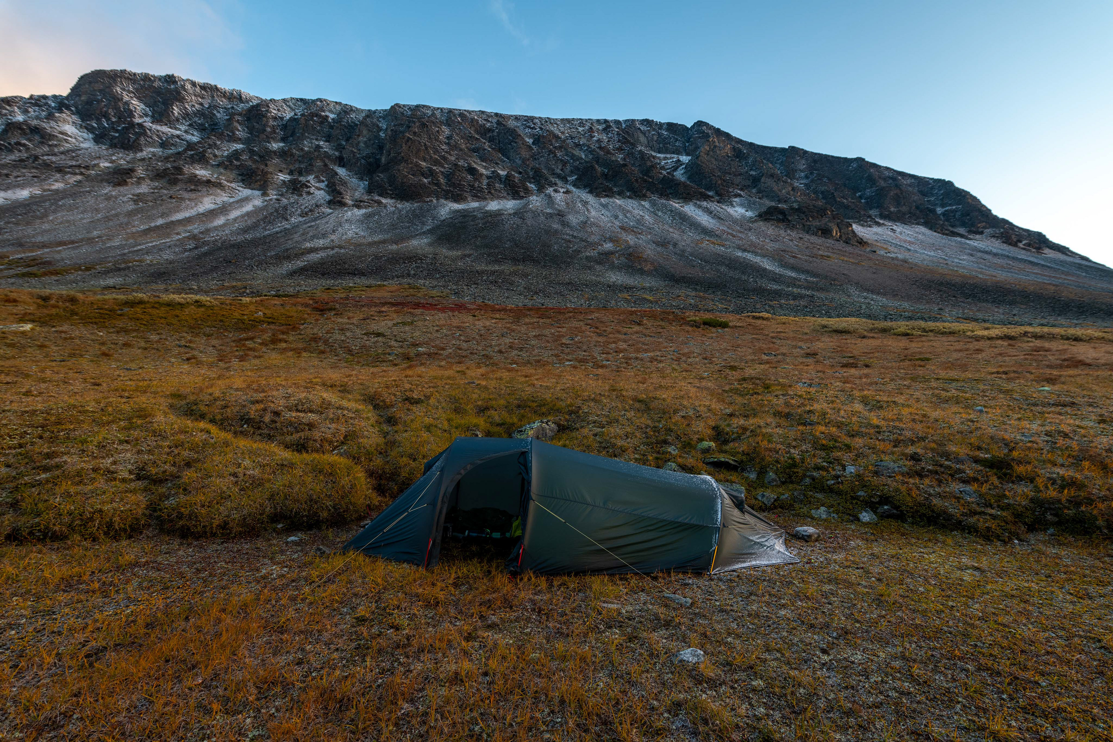 Camping high in Unna Raitavagge