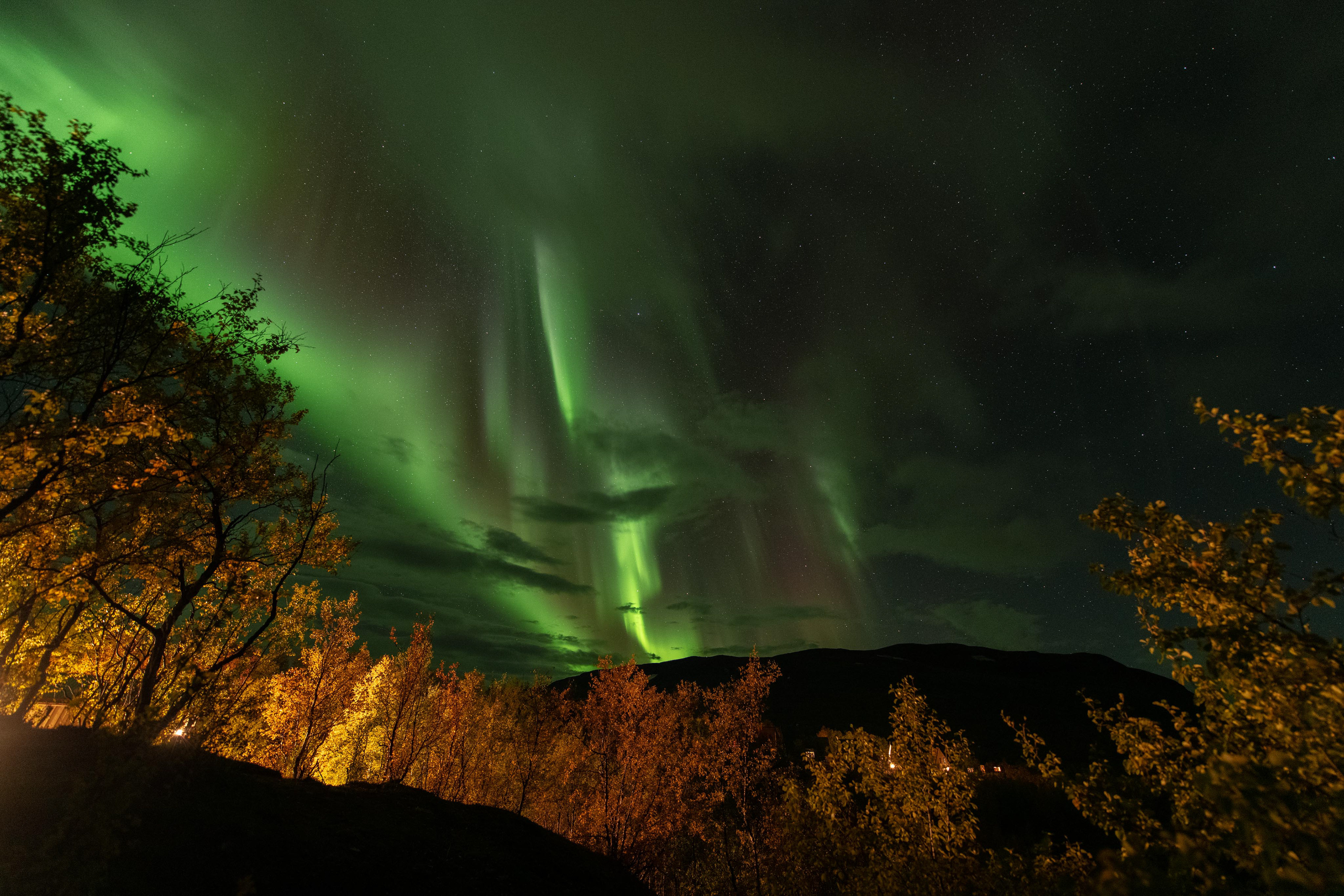 Aurora borealis in Abisko
