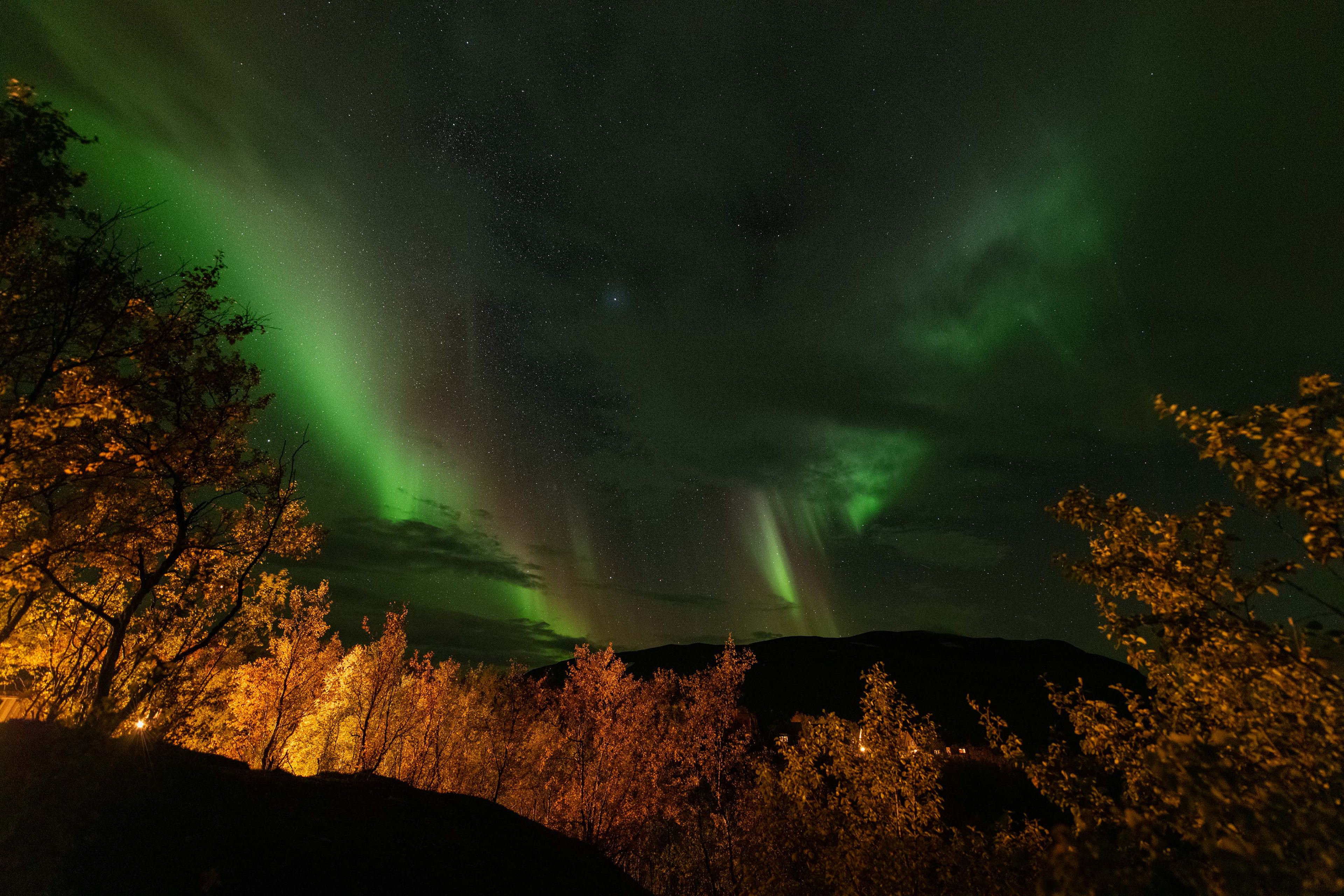 Aurora borealis in Abisko
