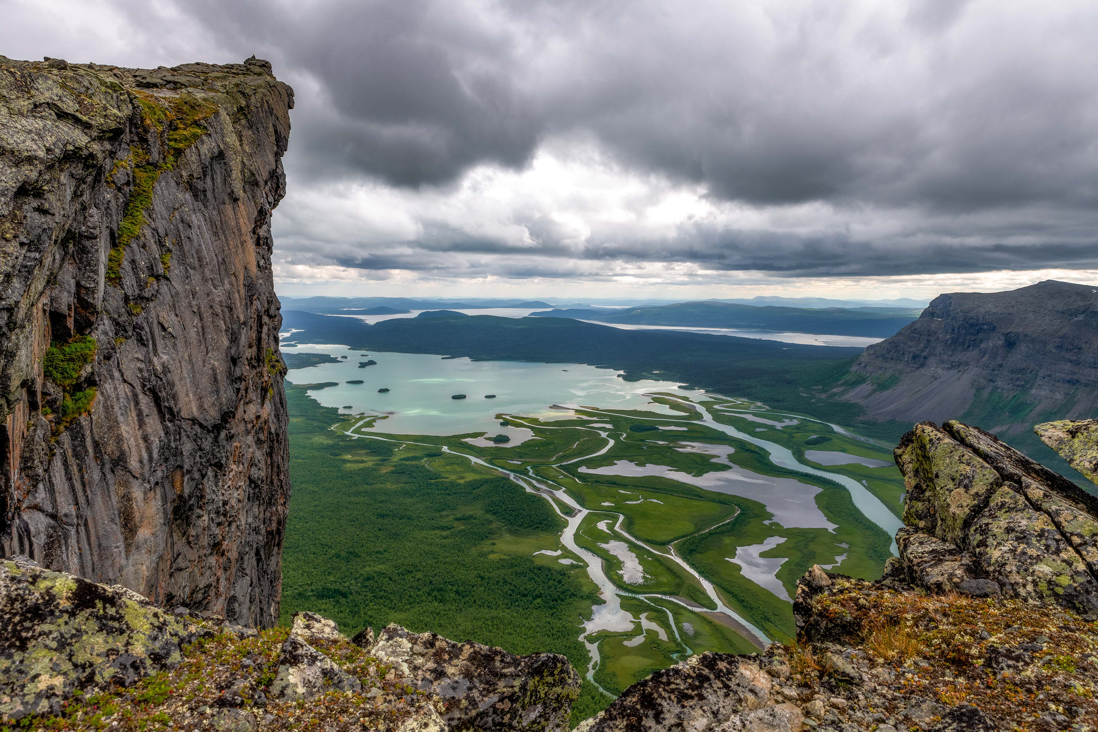 Skierfe (1179m) and the Rapadalen delta